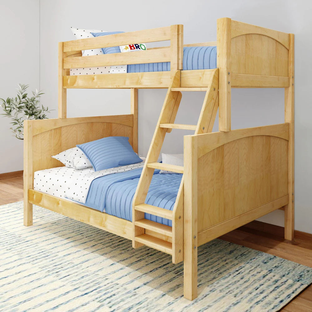 Maxtrix Classic Twin Over Full Bunk Bed Angled ladder