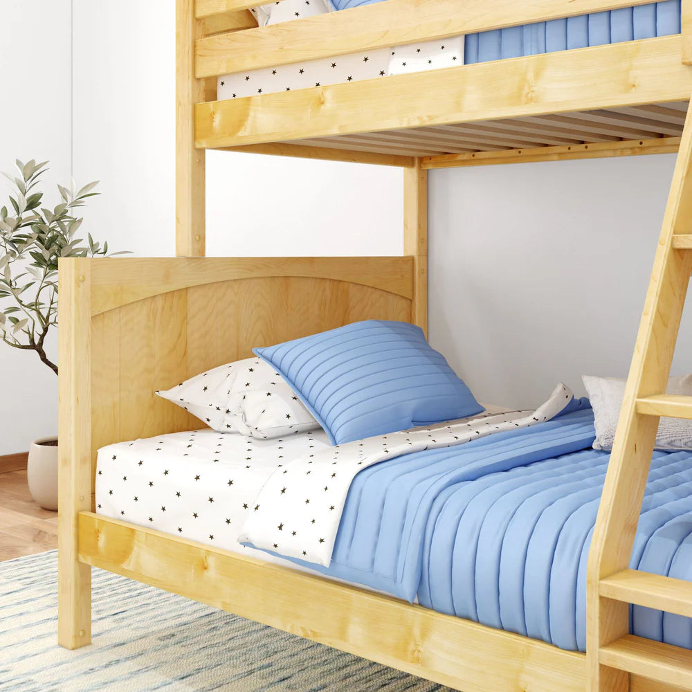 Maxtrix Classic Twin Over Full Bunk Bed Angled ladder