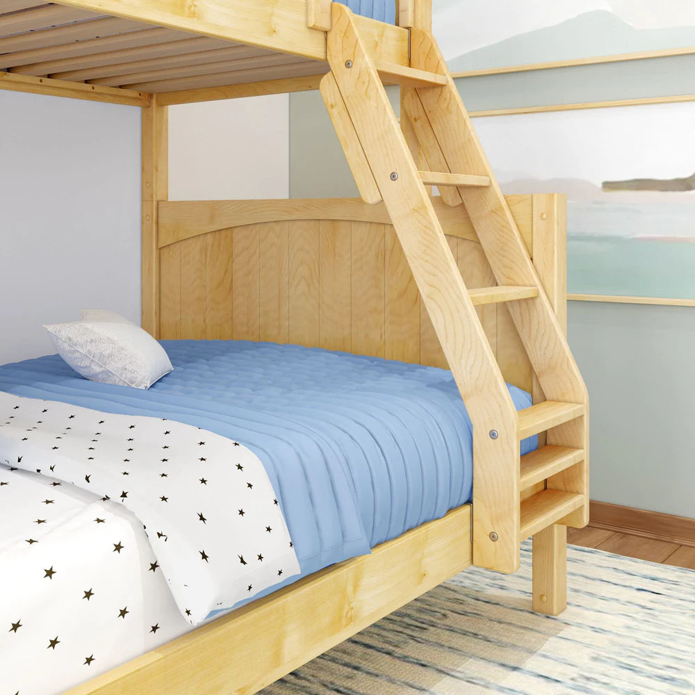 Maxtrix Classic Twin Over Full Bunk Bed Angled ladder