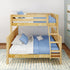 Maxtrix Classic Twin Over Full Bunk Bed Angled ladder