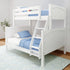Maxtrix Classic Twin Over Full Bunk Bed Angled ladder