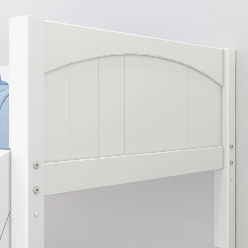 Maxtrix Classic Twin Over Full Bunk Bed Angled ladder