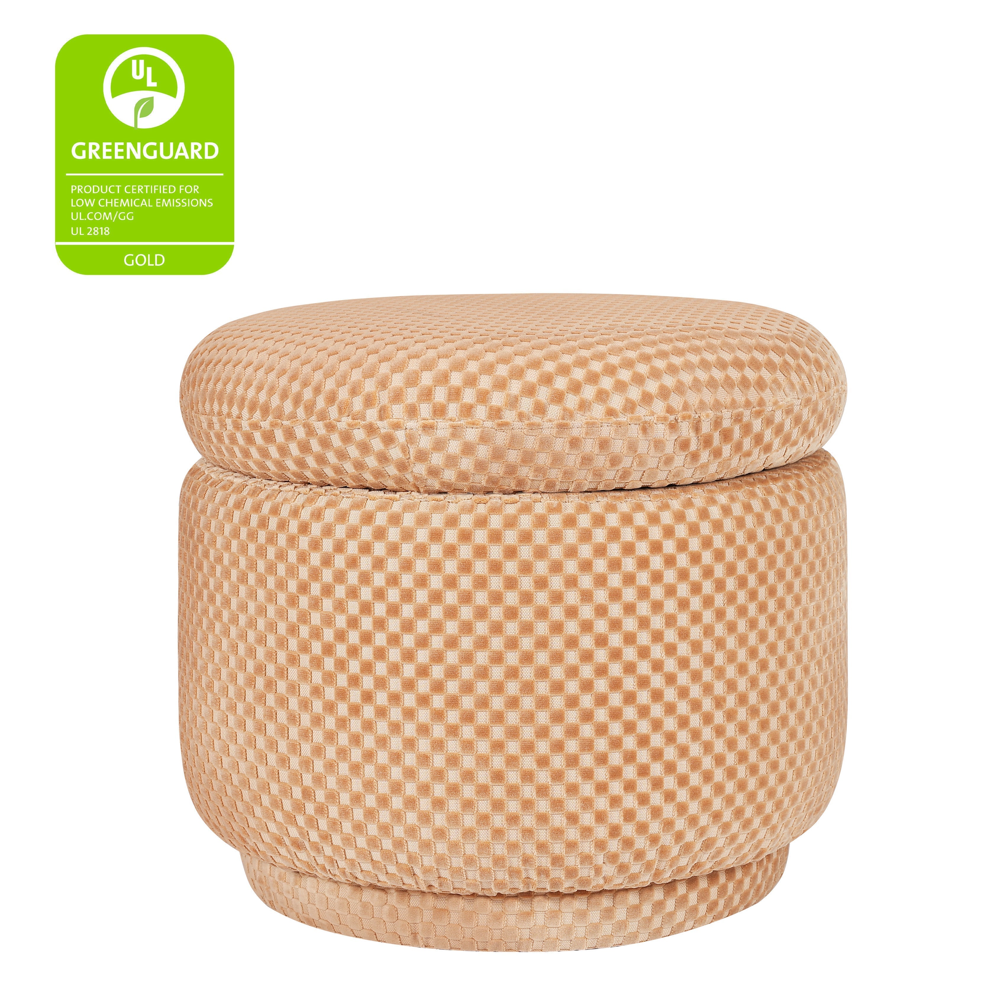 Babyletto Enoki Storage Ottoman in Velvet Checker | Lullabye Shop
