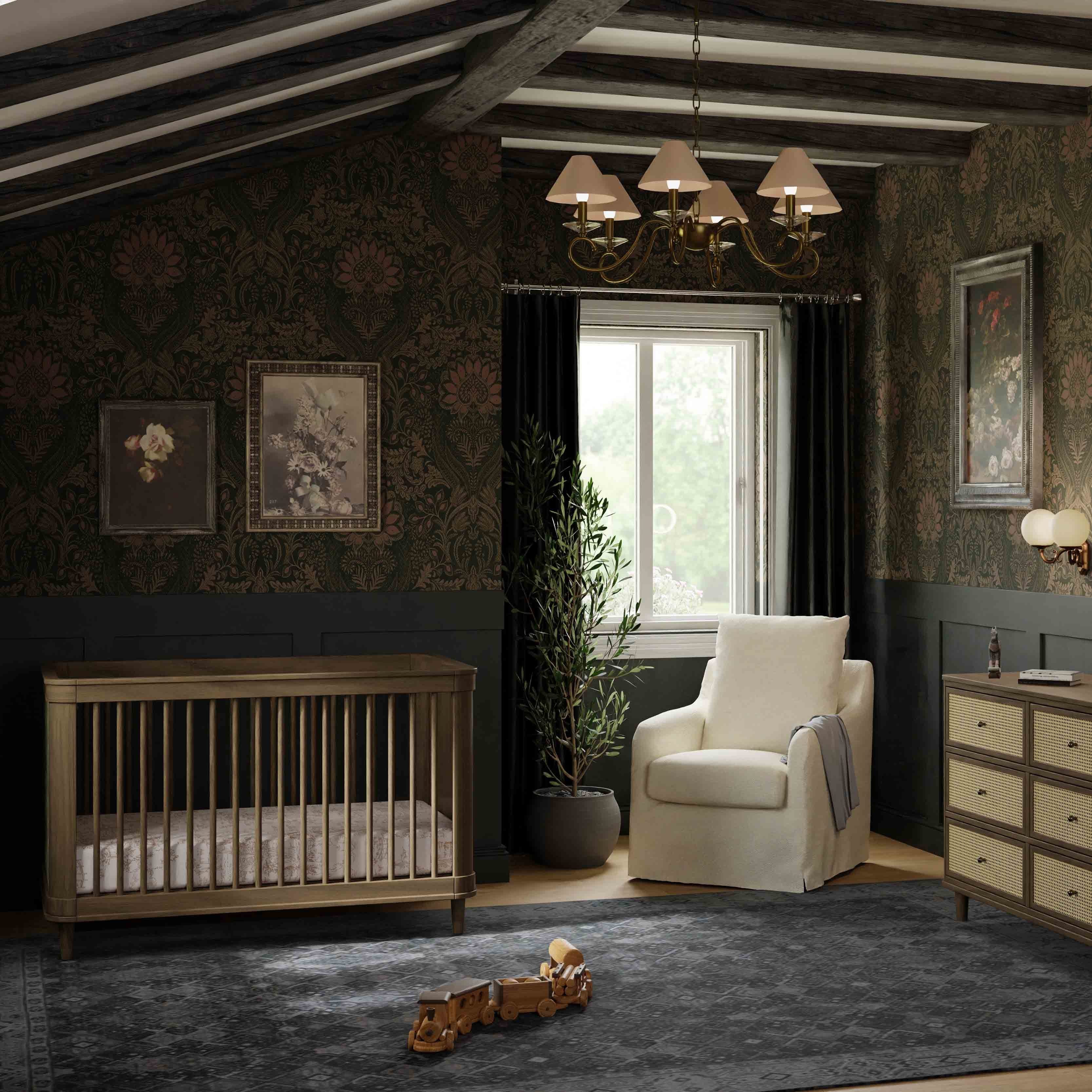 Namesake Marin with Cane 3-in-1 Convertible Crib | Lullabye Shop