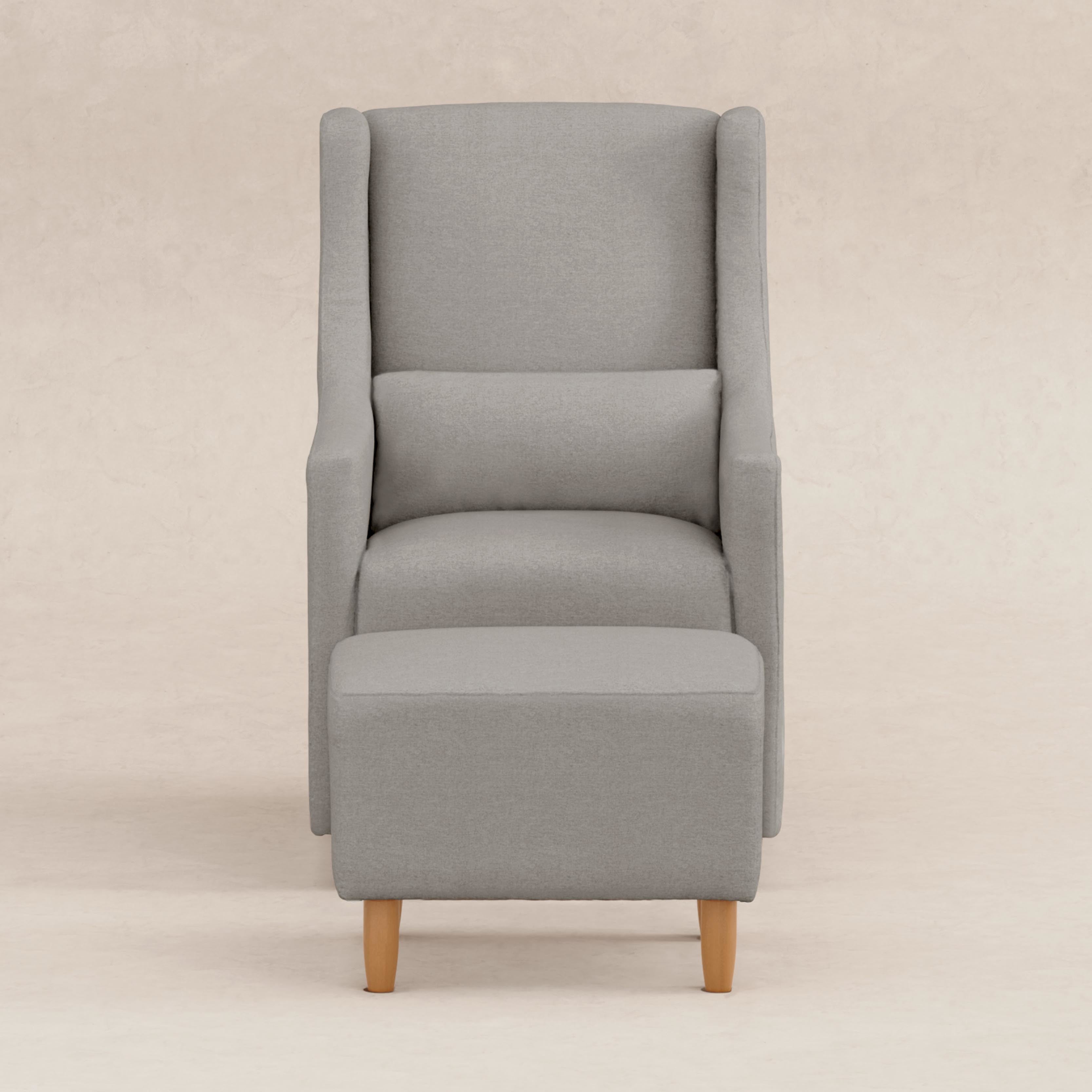 Babyletto Toco Swivel Glider and Ottoman in Eco-Performance Fabric | Water Repellent & Stain Resistant | Lullabye Shop