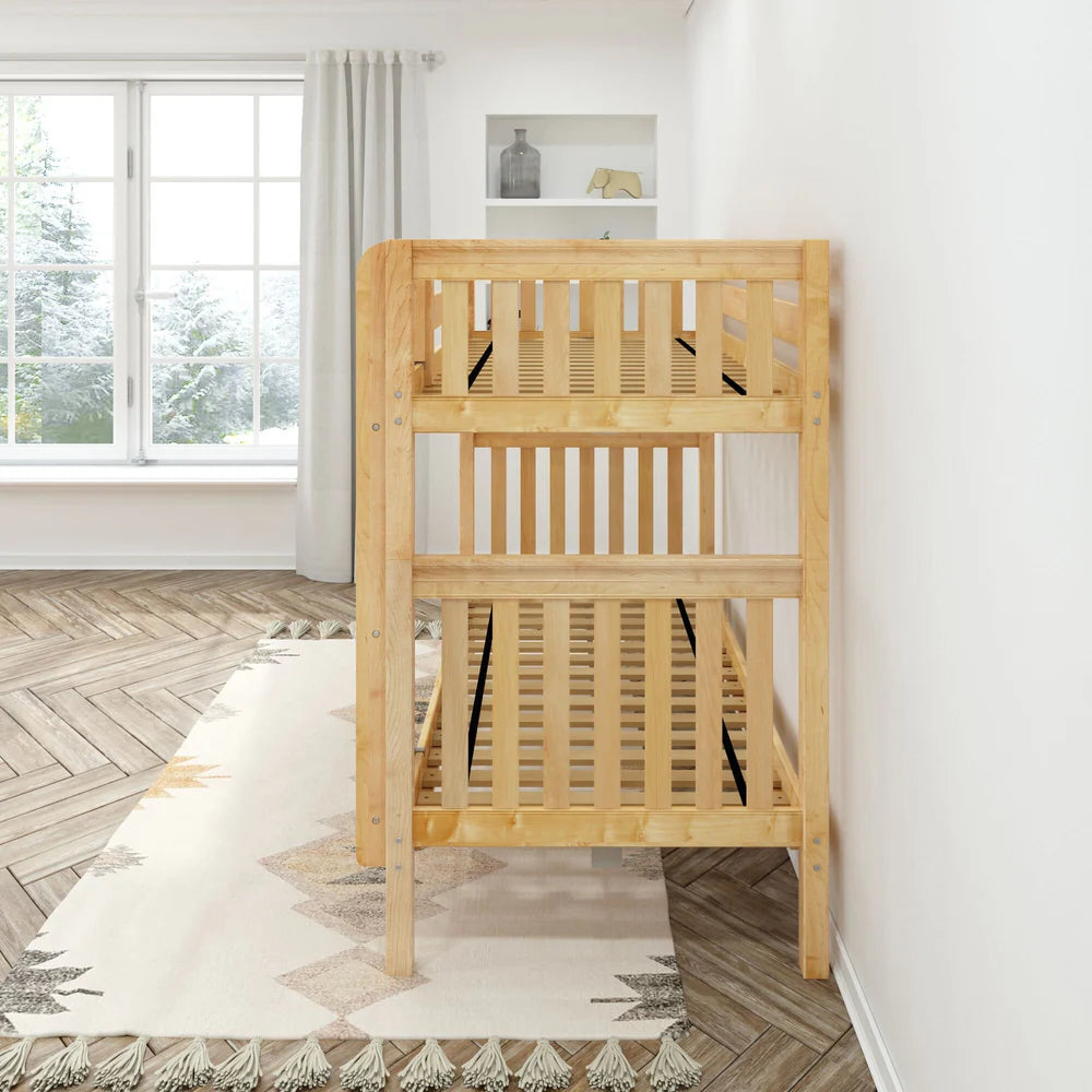 Maxtrix Classic Twin Bunk Bed Angled Bunk Angled ladder