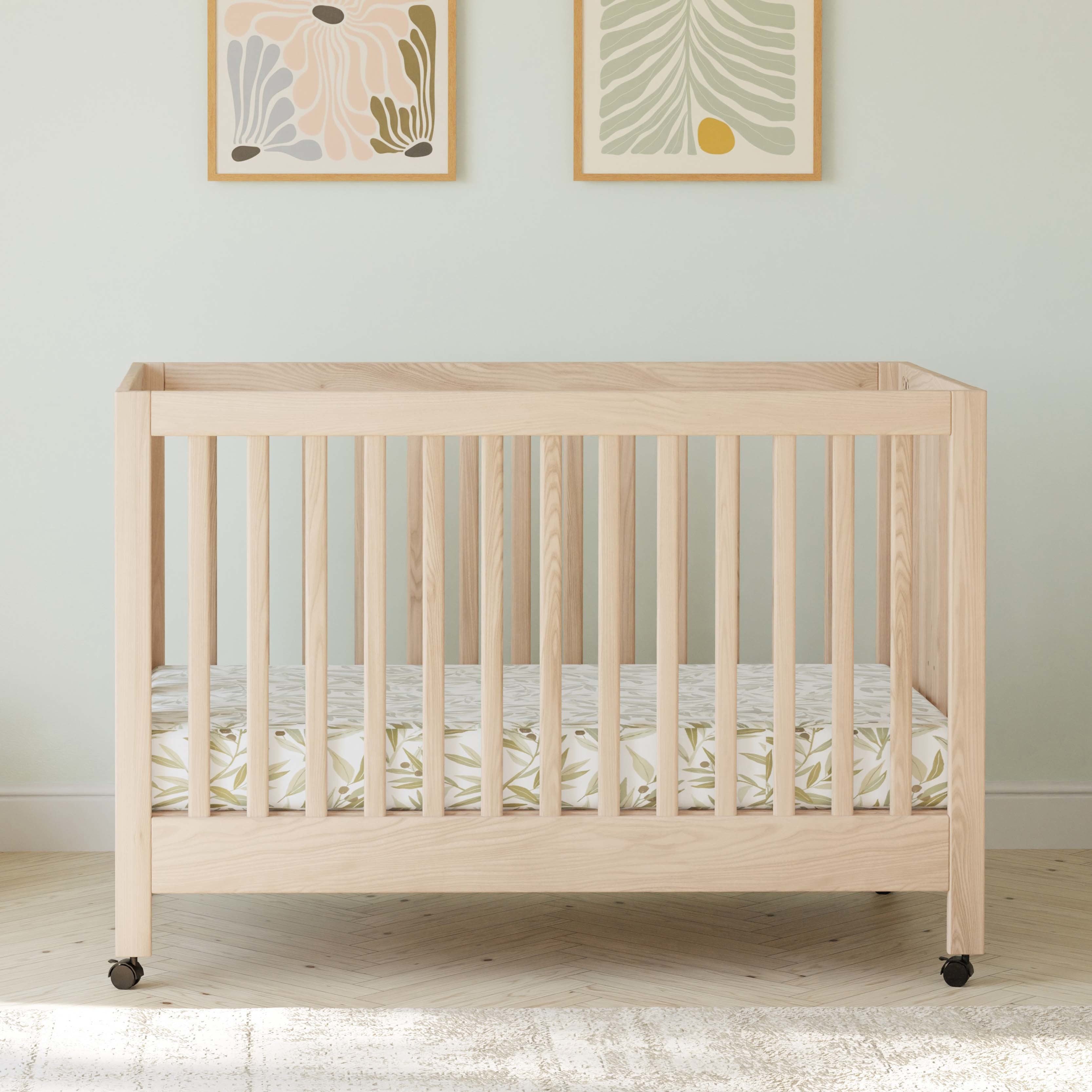 Babyletto Maki Portable Folding Crib with Toddler Bed Conversion Kit