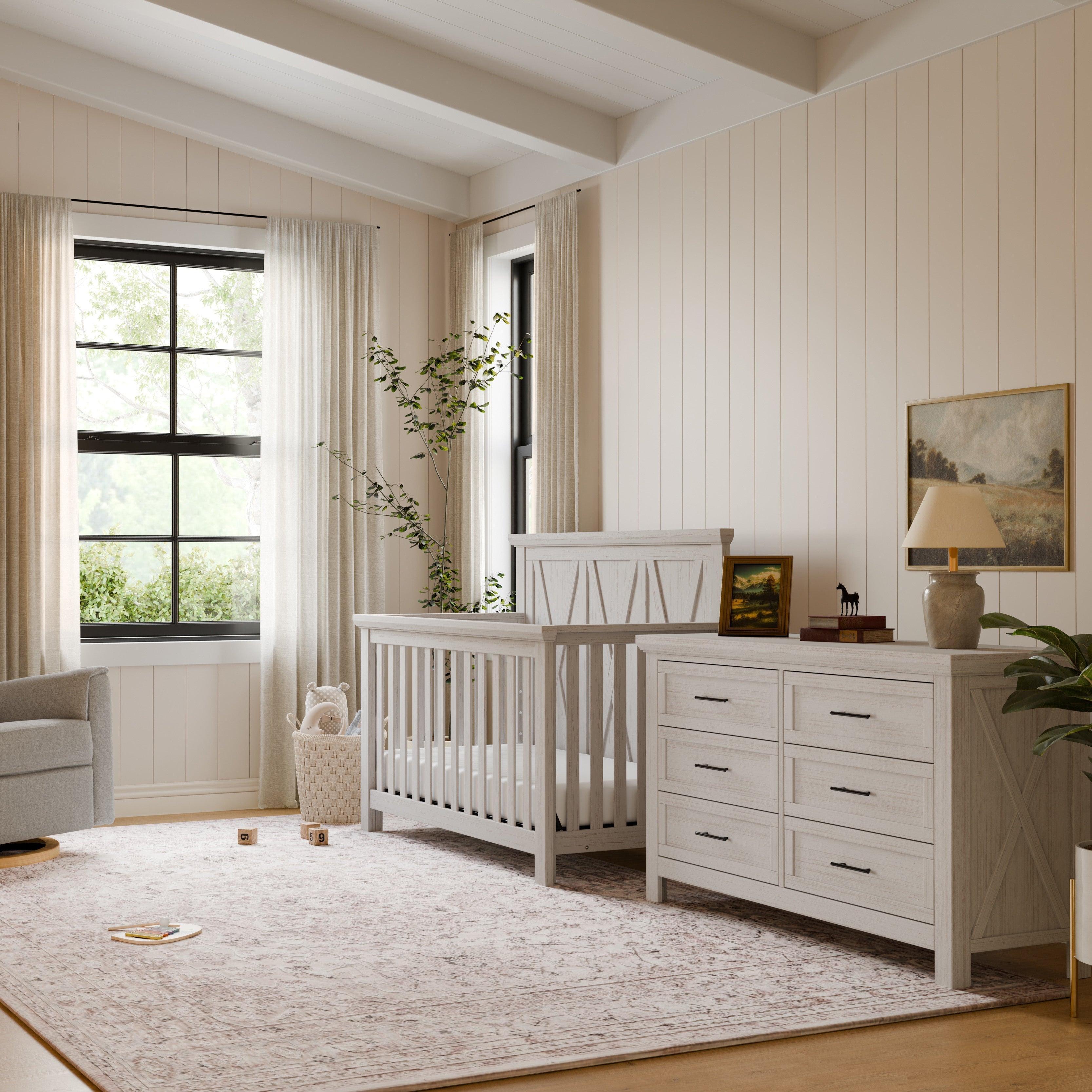 Monogram by Namesake Emory Farmhouse 6-Drawer Dresser | Lullabye Shop