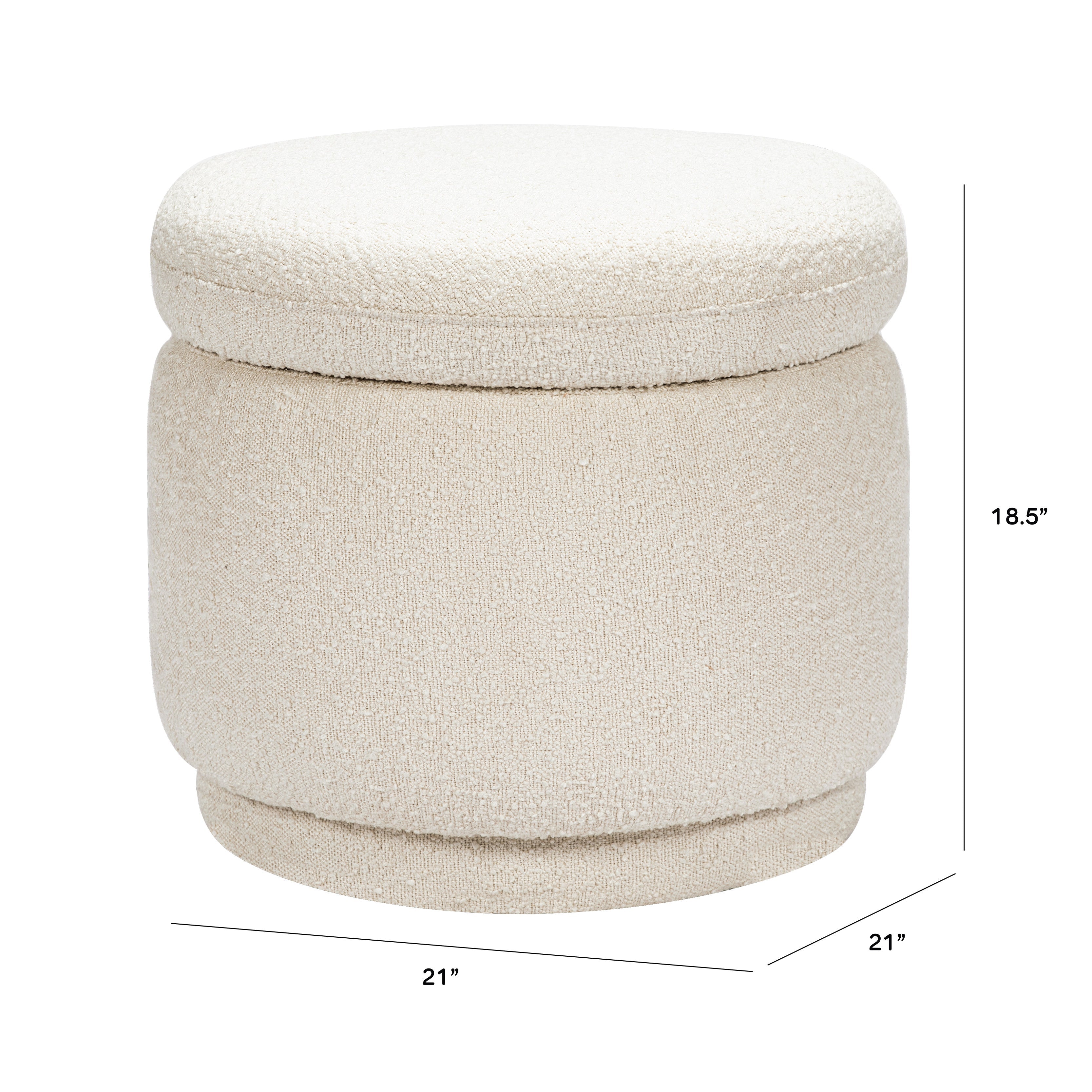 Babyletto Enoki Storage Ottoman in Boucle | Lullabye Shop