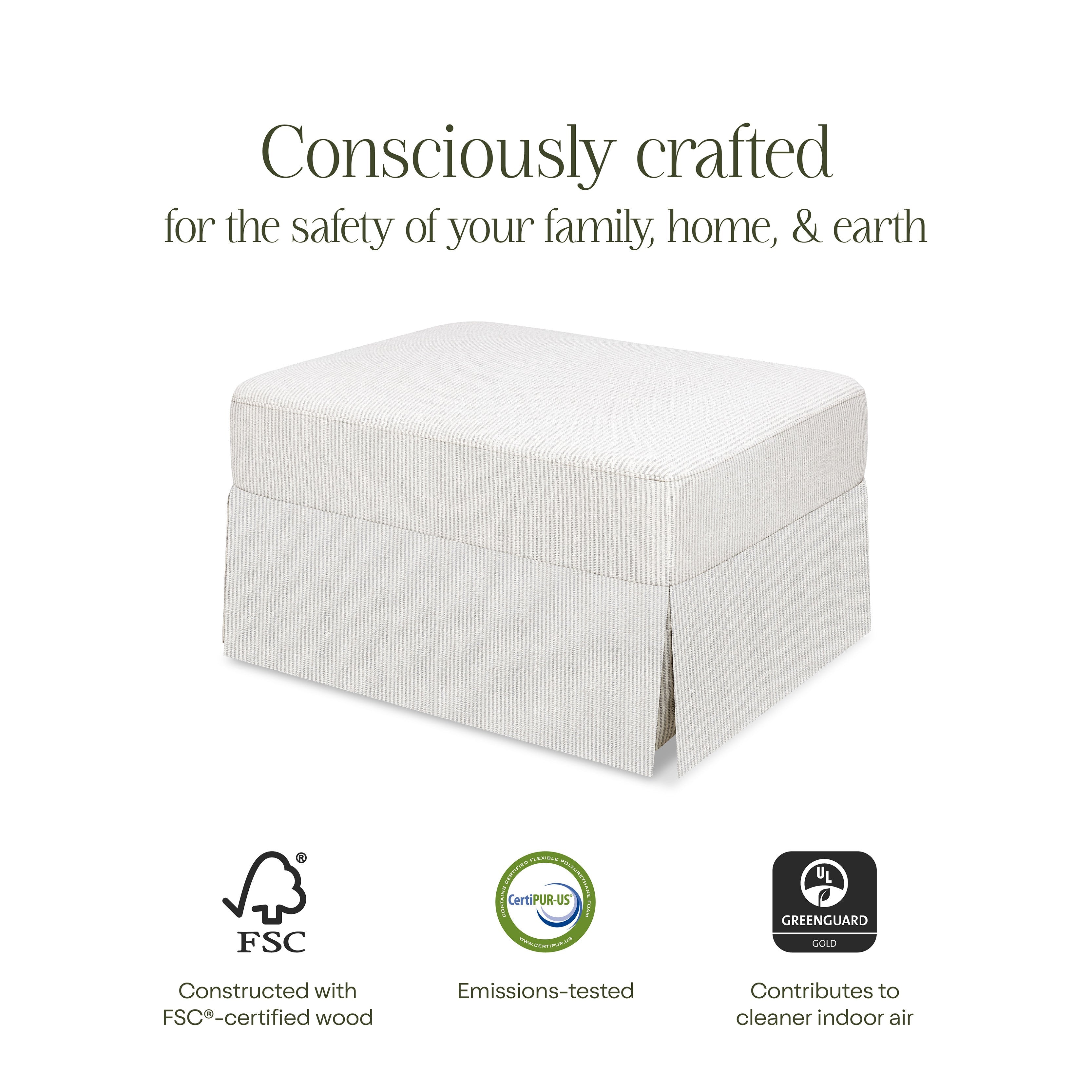 Namesake Crawford Gliding Ottoman | Lullabye Shop