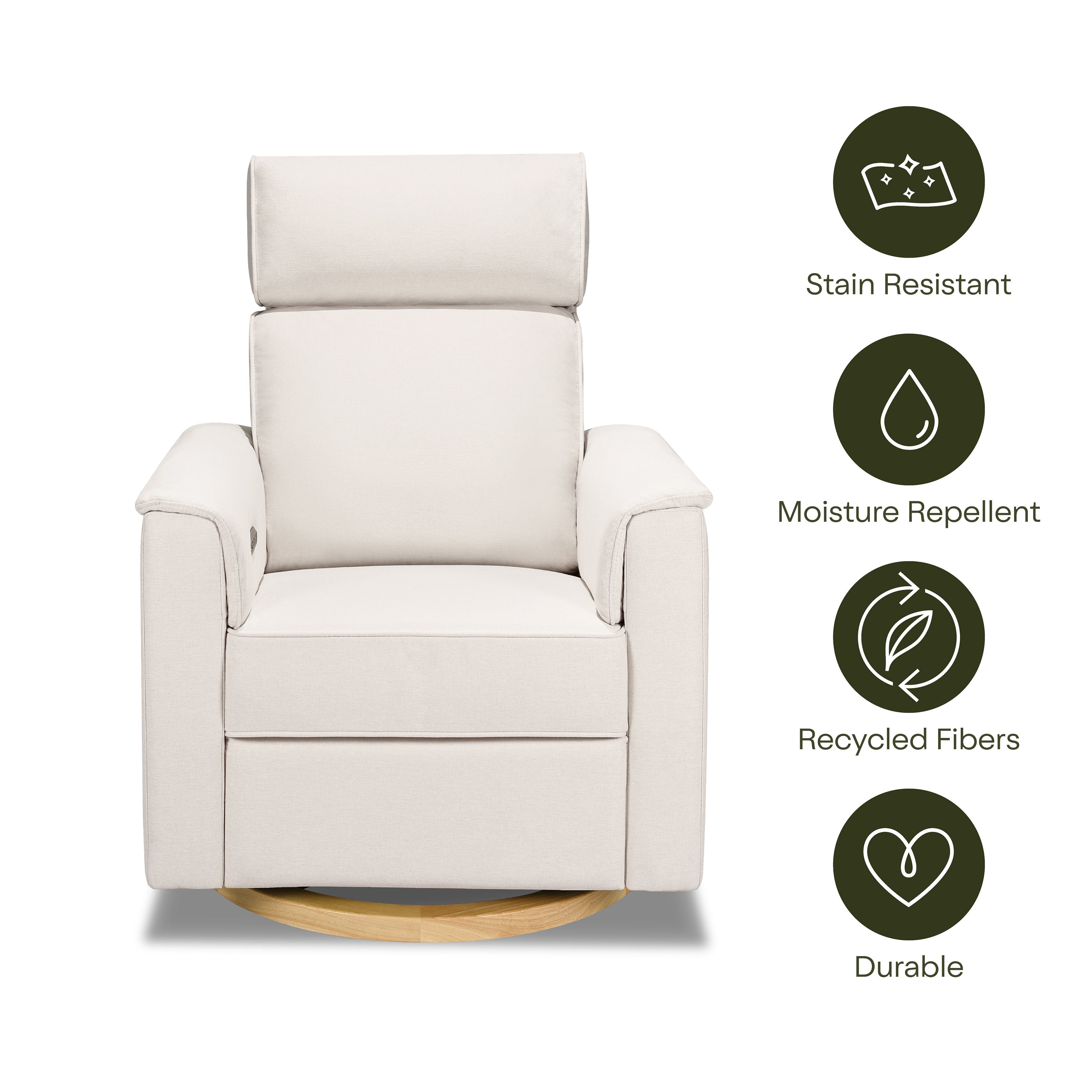 Monogram by Namesake Willa Plus Power Glider Recliner + Power Headrest | Lullabye Shop