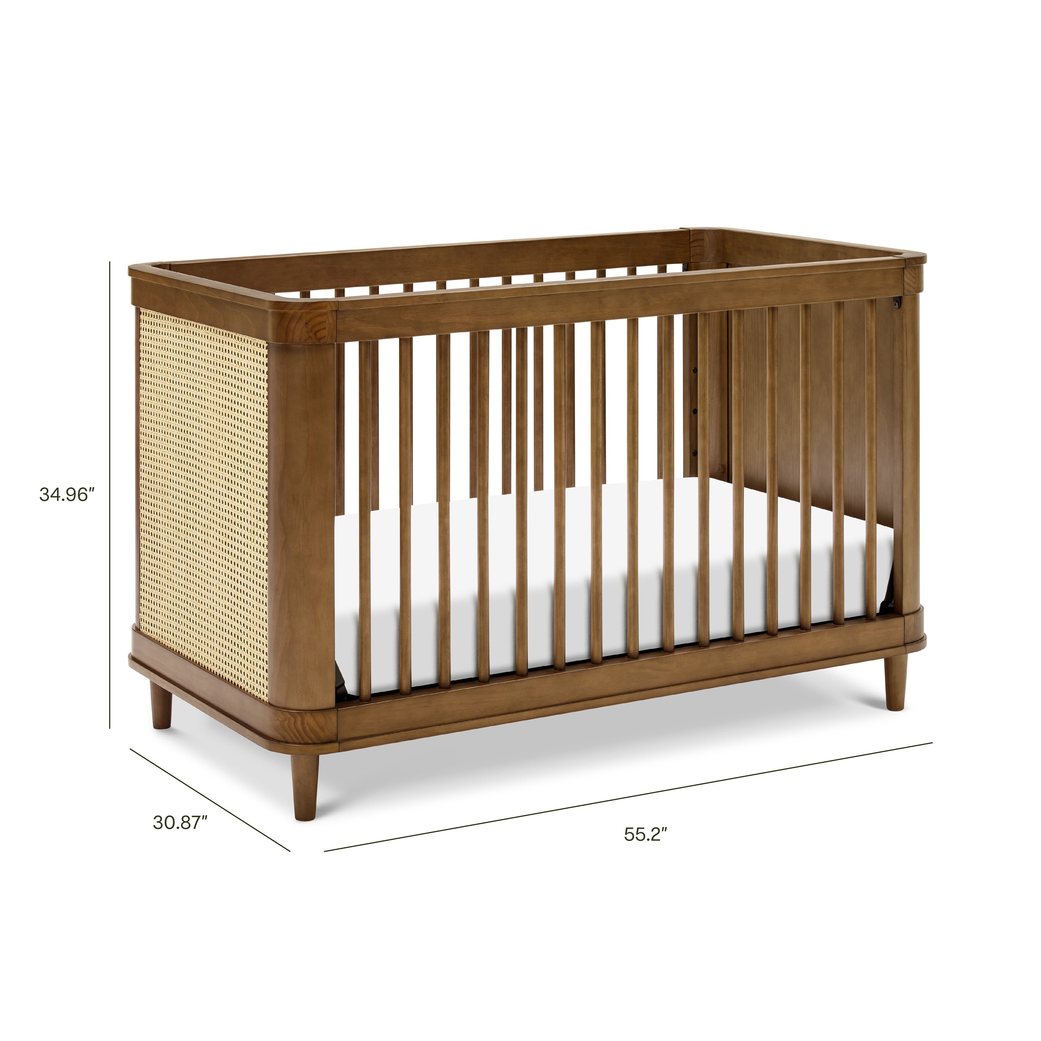 Namesake Marin with Cane 3-in-1 Convertible Crib | Lullabye Shop
