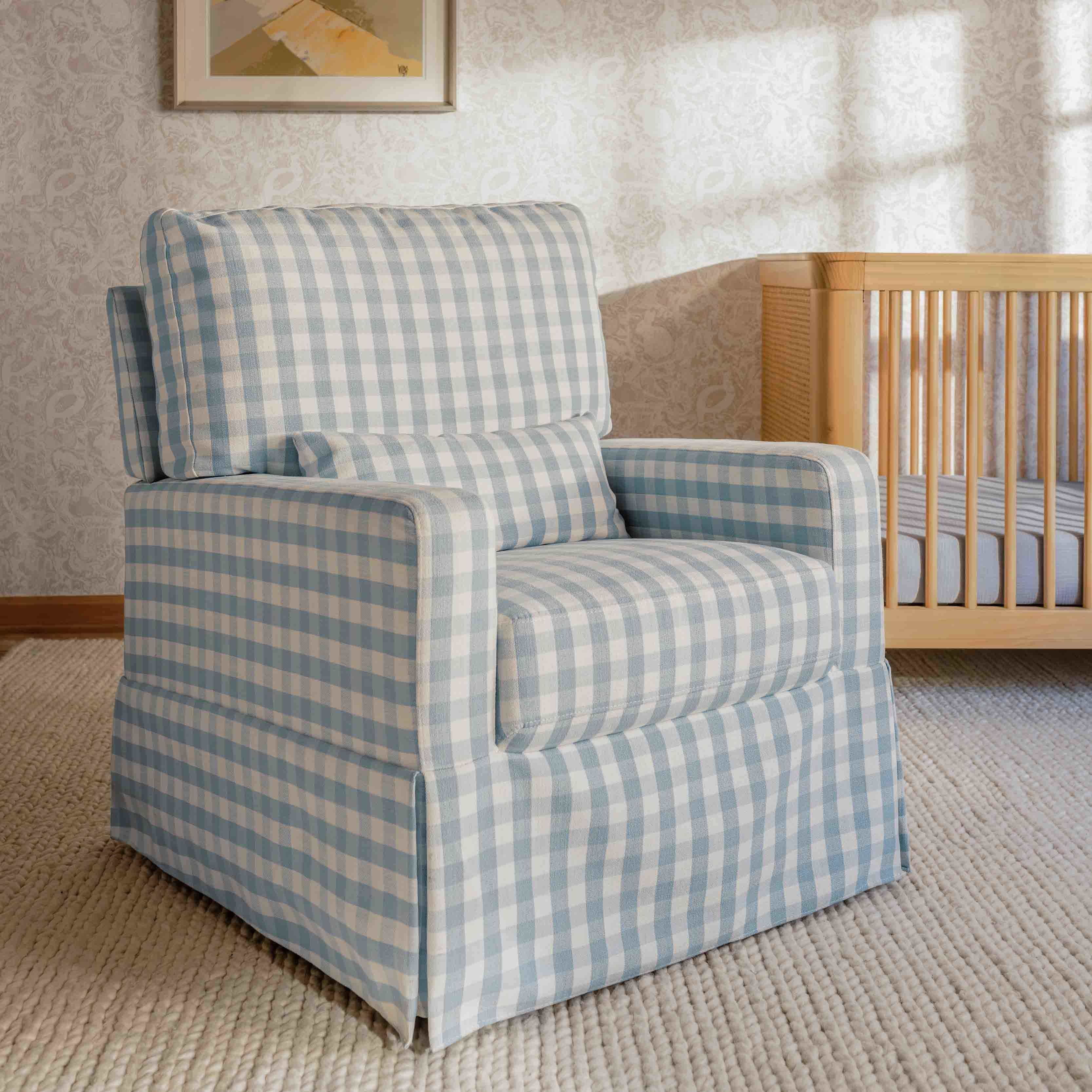 Namesake Crawford Pillowback Comfort Swivel Glider | Lullabye Shop