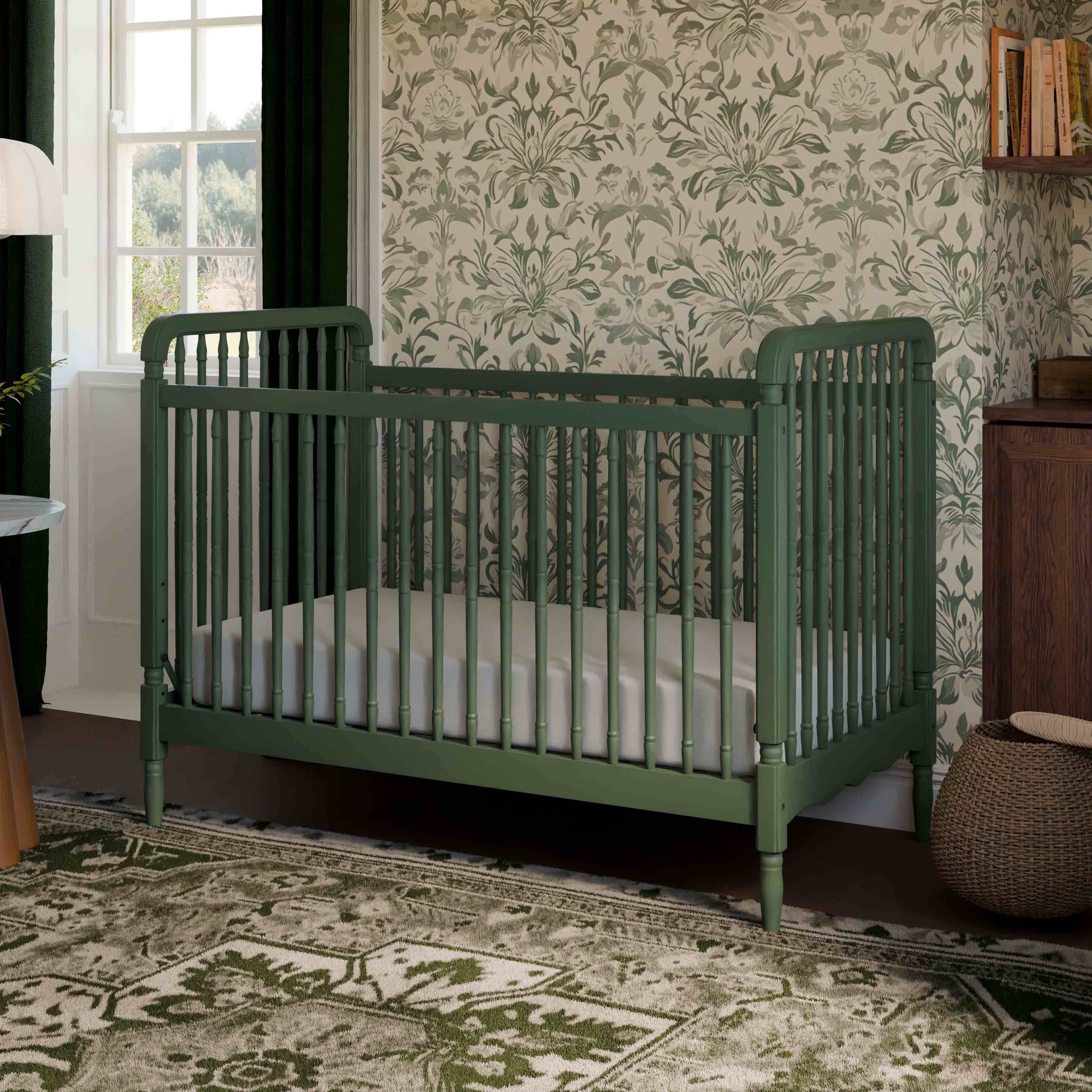 Namesake Liberty 3-in-1 Convertible Spindle Crib with Toddler Bed Conversion Kit | Lullabye Shop