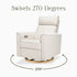 Monogram by Namesake Willa Plus Power Glider Recliner + Power Headrest | Lullabye Shop