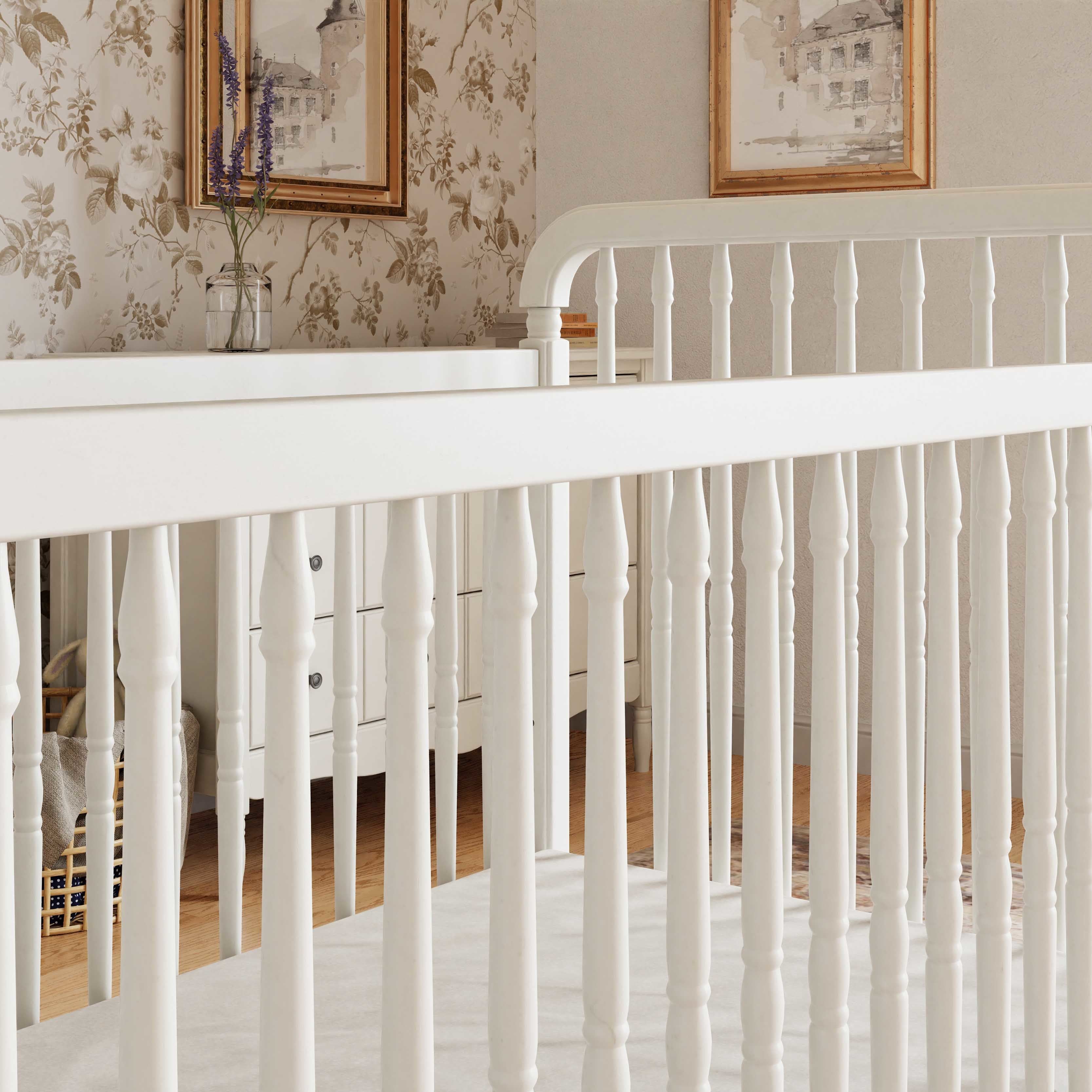 Namesake Liberty 3-in-1 Convertible Spindle Crib with Toddler Bed Conversion Kit | Lullabye Shop