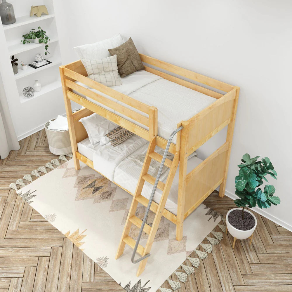 Maxtrix Classic Twin XL Bunk Bed High Bunk Leaning ladder