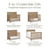 Monogram by Namesake Emory Farmhouse 4-in-1 Convertible Crib | Lullabye Shop