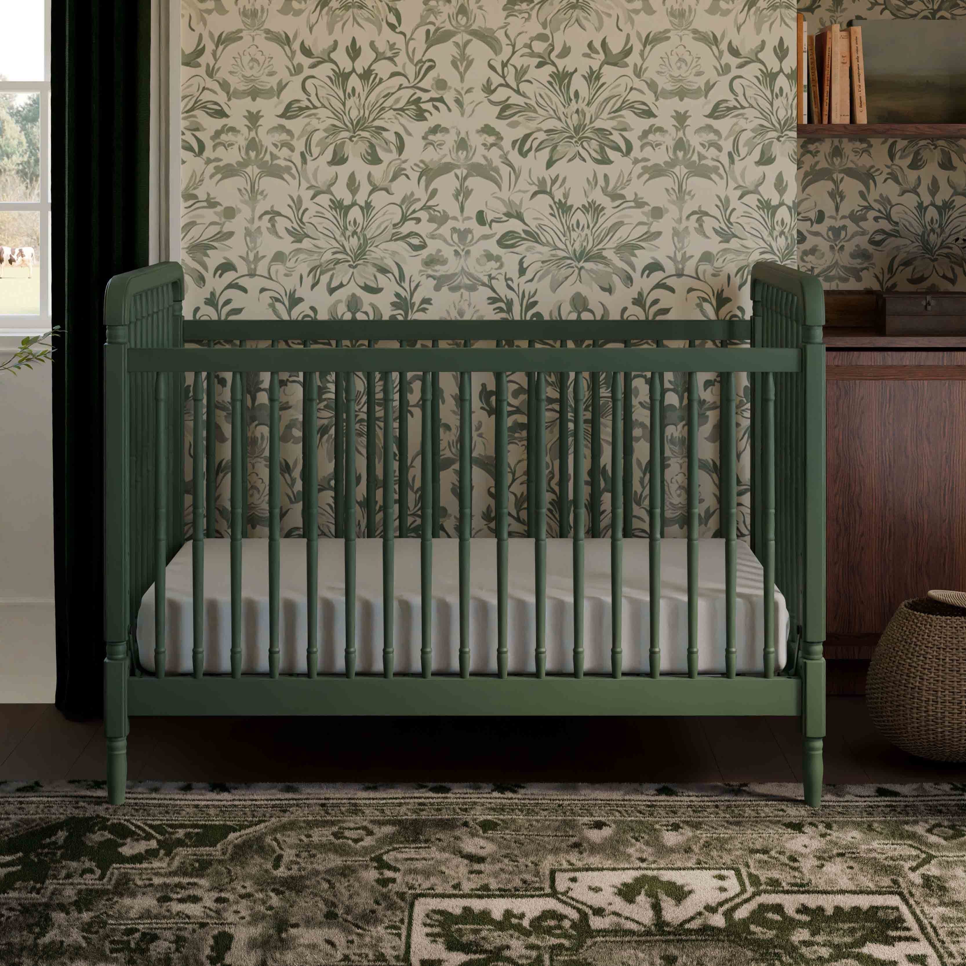 Namesake Liberty 3-in-1 Convertible Spindle Crib with Toddler Bed Conversion Kit | Lullabye Shop