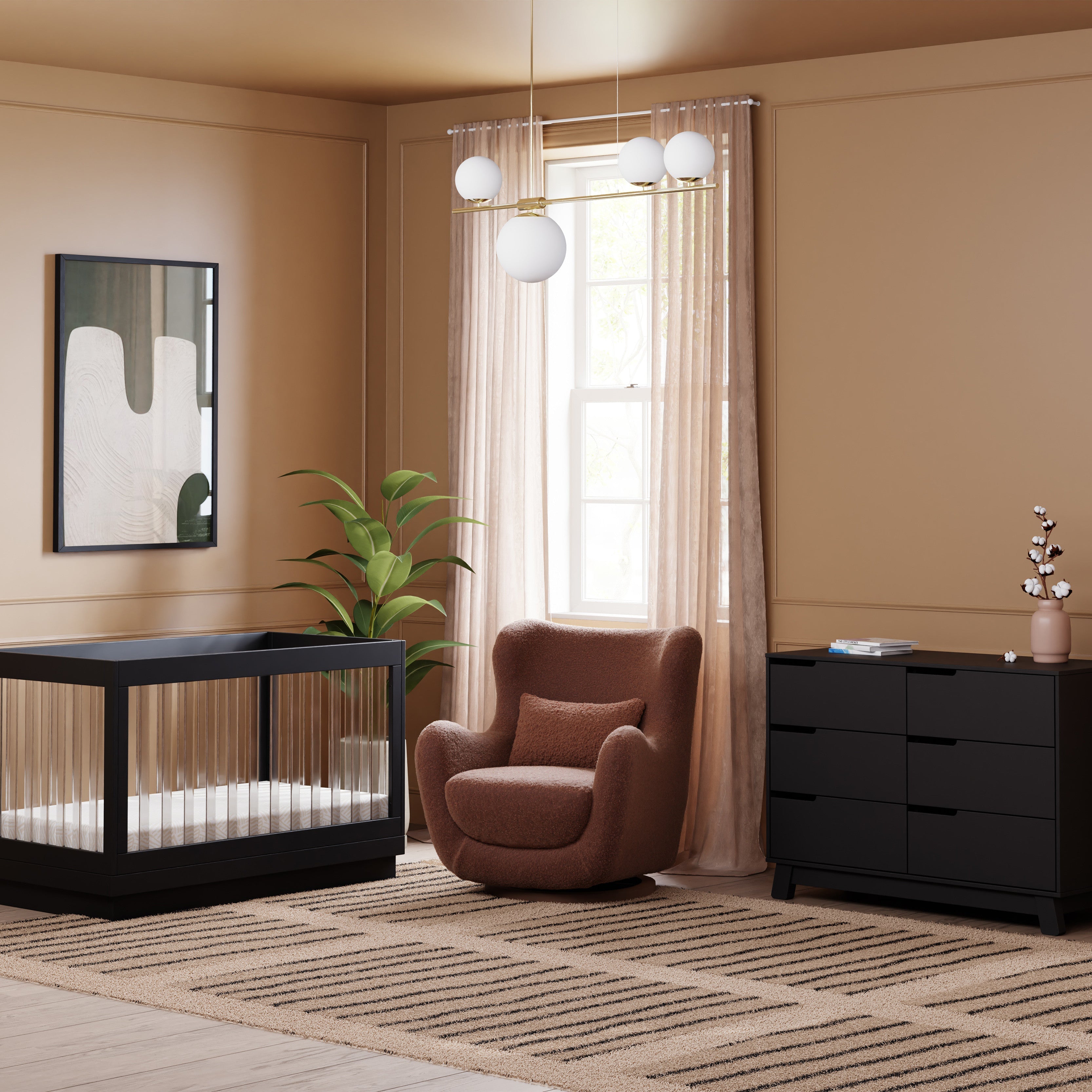 Babyletto Solstice Swivel Glider in Teddy Loop | Lullabye Shop