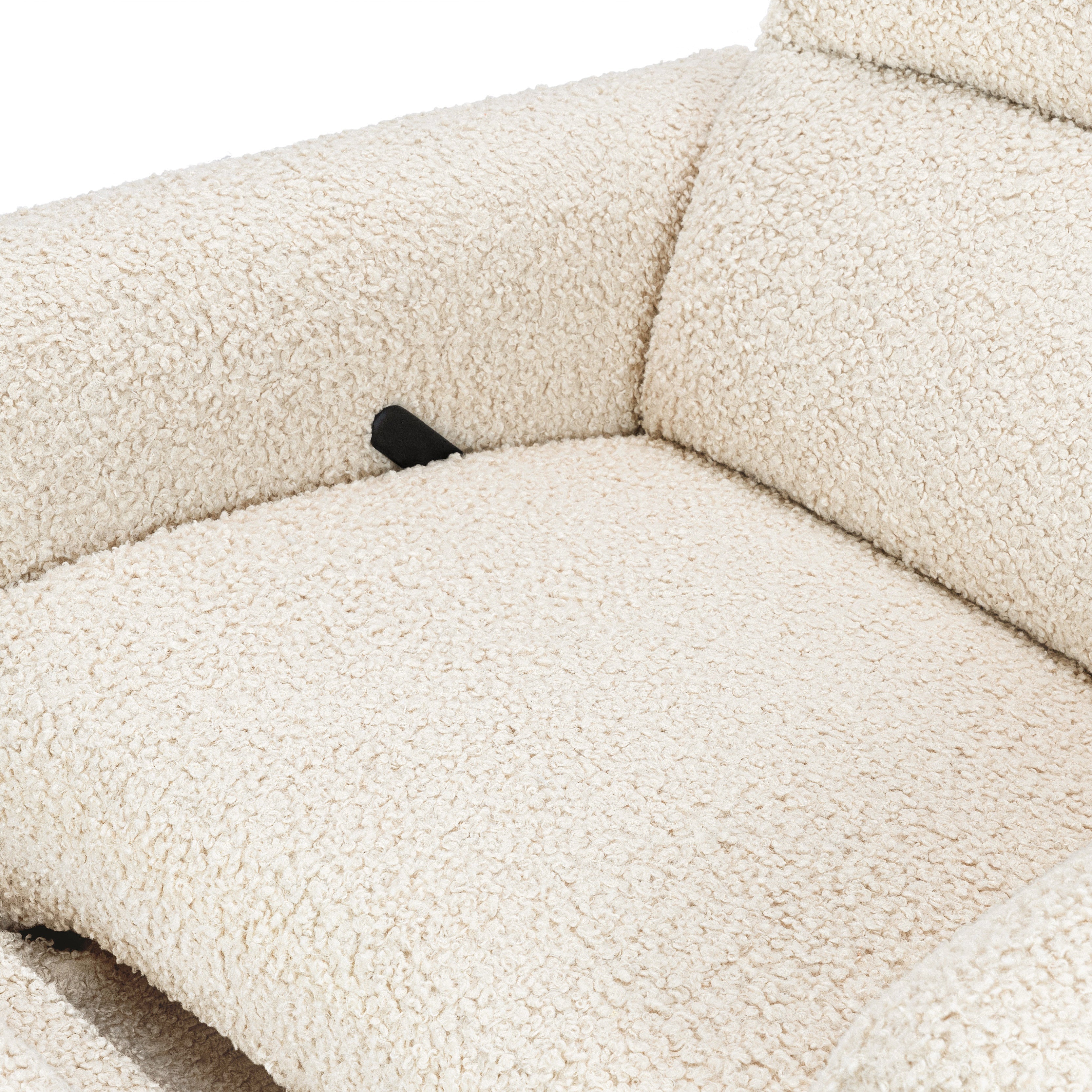 Babyletto Rainbow Recliner and Swivel Glider in Teddy Loop | Lullabye Shop