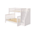 Maxtrix Classic Twin Xl over Queen Bunk Bed with Stairs