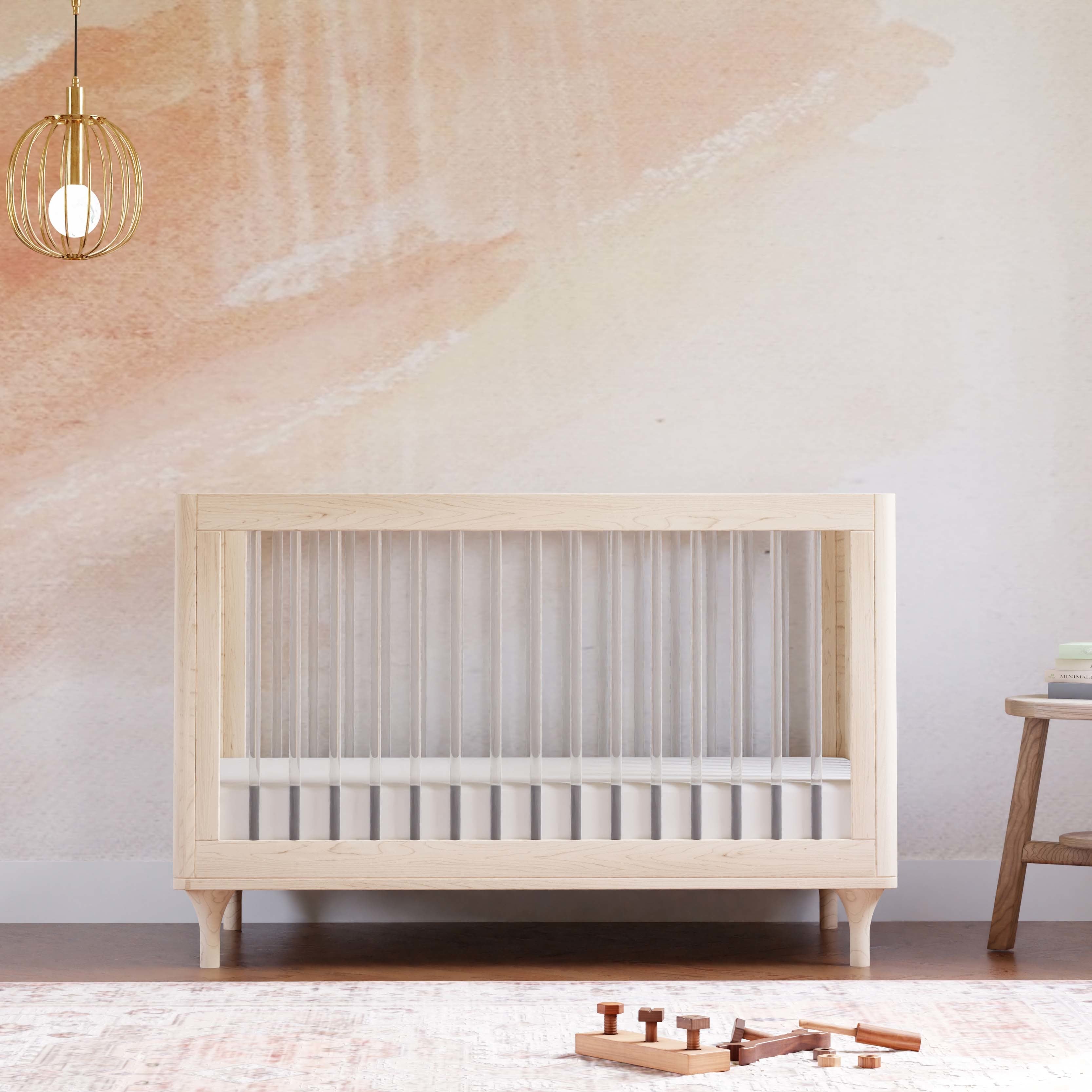 Babyletto Lolly 3-in-1 Convertible Crib with Toddler Bed Conversion Kit