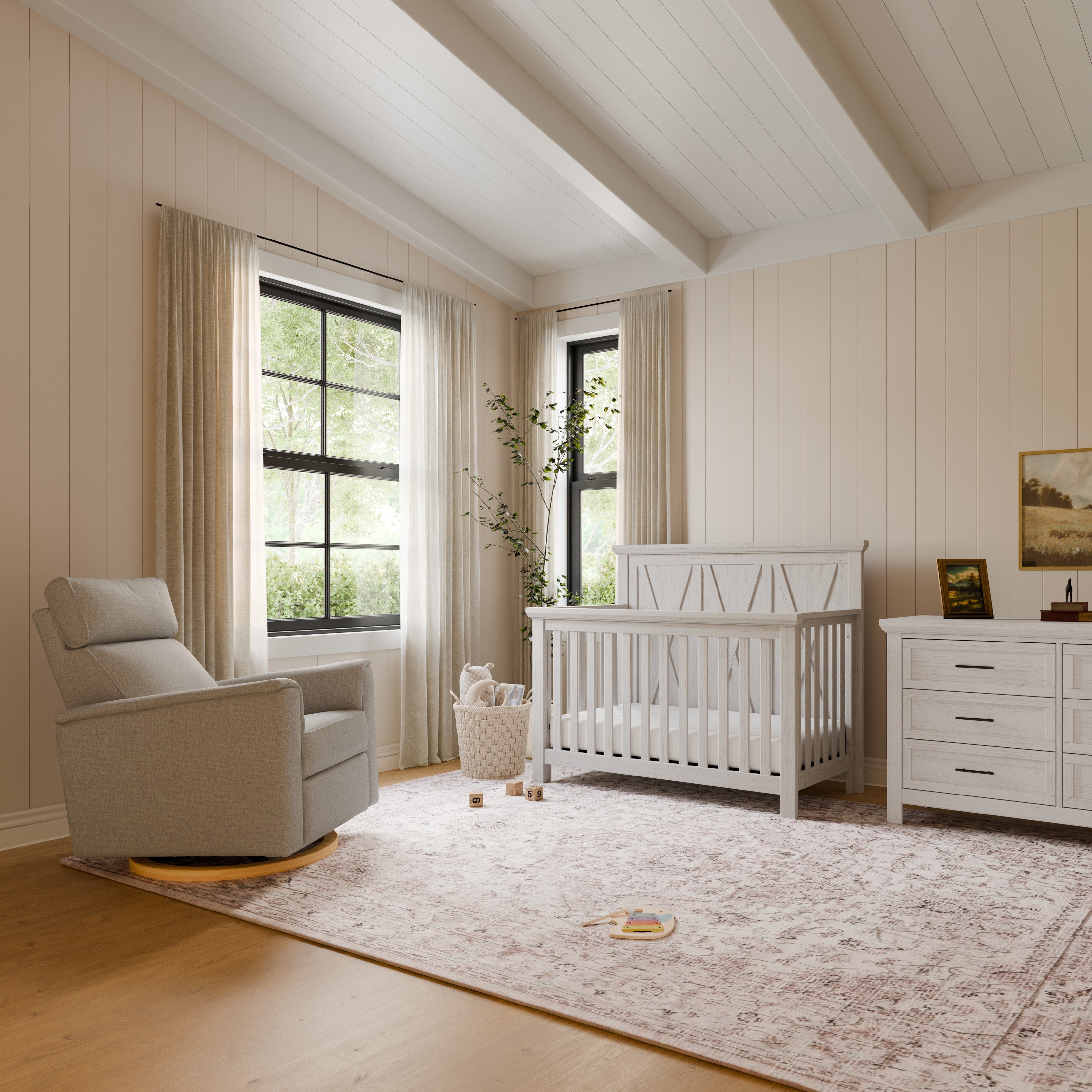 Monogram by Namesake Willa Plus Power Glider Recliner + Power Headrest | Lullabye Shop
