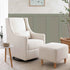 Babyletto Toco Swivel Glider and Ottoman in Eco-Performance Fabric | Water Repellent & Stain Resistant | Lullabye Shop