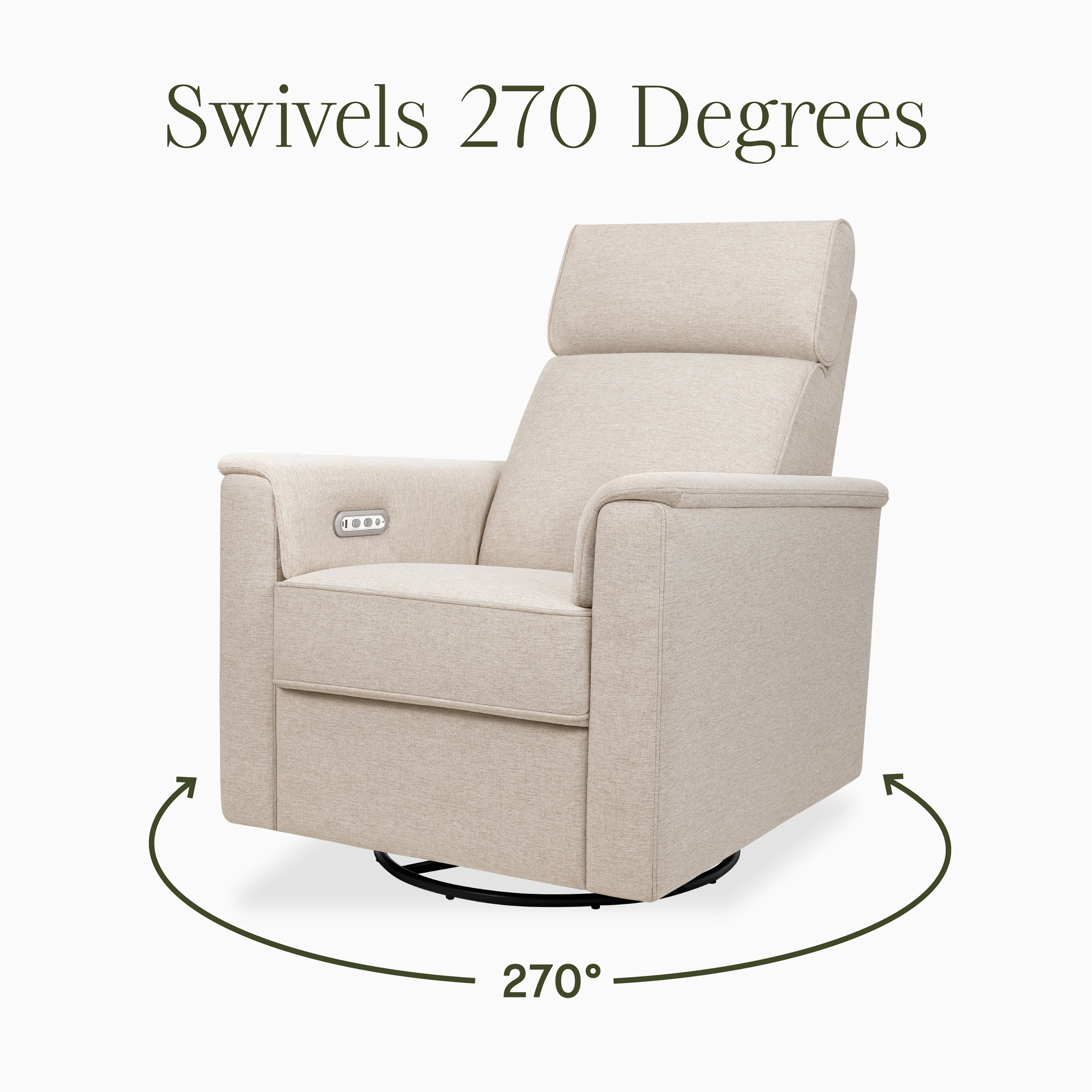 Monogram by Namesake Willa Plus Power Glider Recliner + Power Headrest | Lullabye Shop