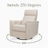 Monogram by Namesake Willa Plus Power Glider Recliner + Power Headrest | Lullabye Shop