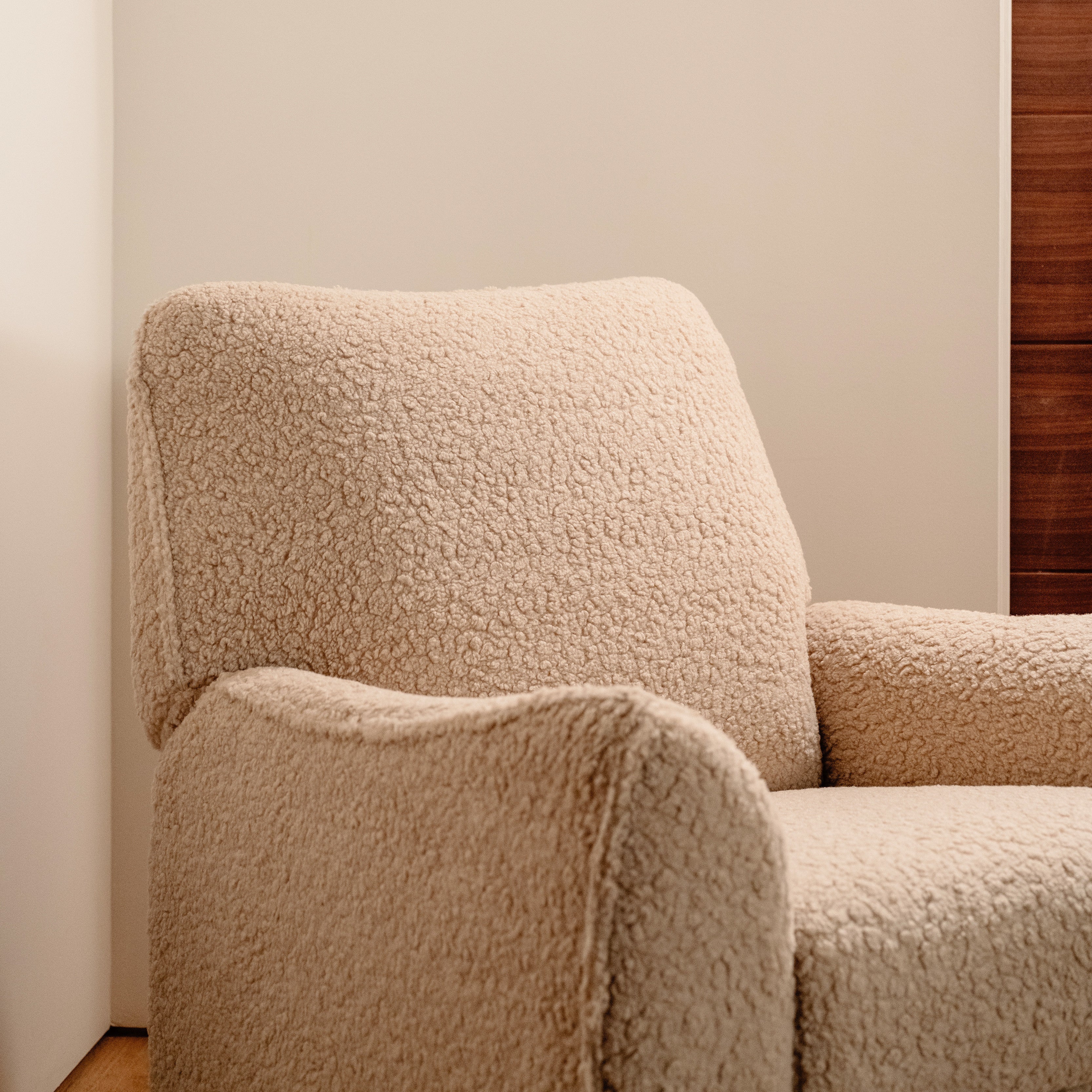 Babyletto Sunday Power Recliner and Swivel Glider in Shearling | Lullabye Shop