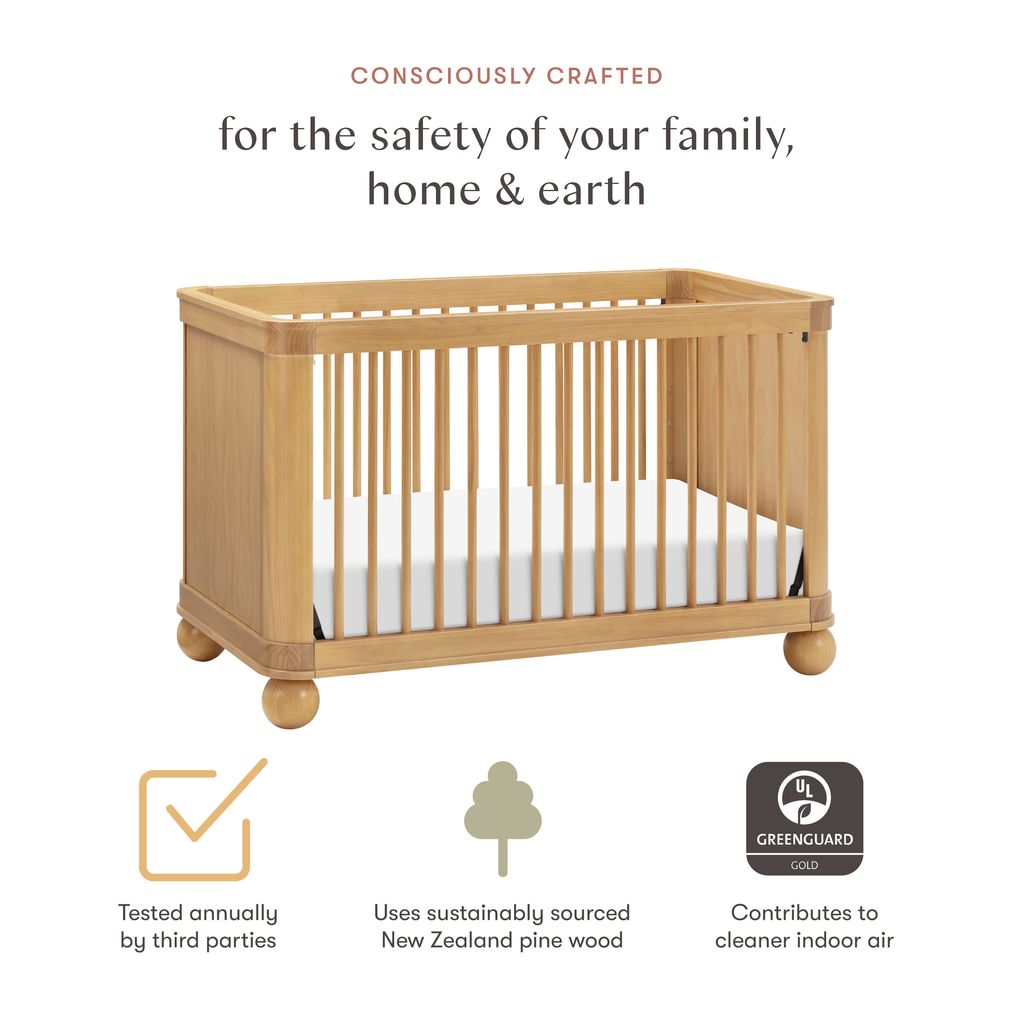 Namesake Crosby 3-in-1 Convertible Crib | Lullabye Shop