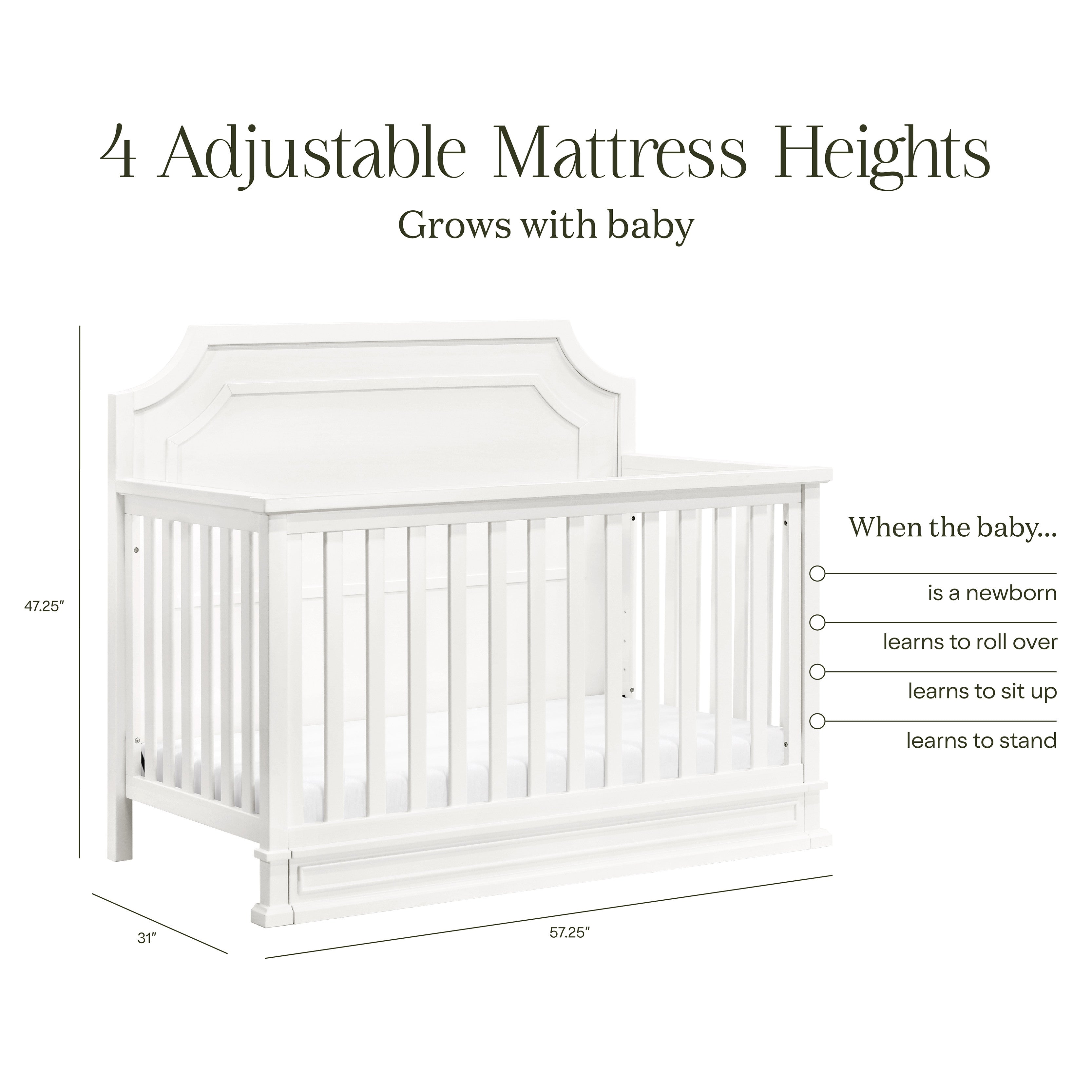 Namesake Emma Regency 4-in-1 Convertible Crib | Lullabye Shop