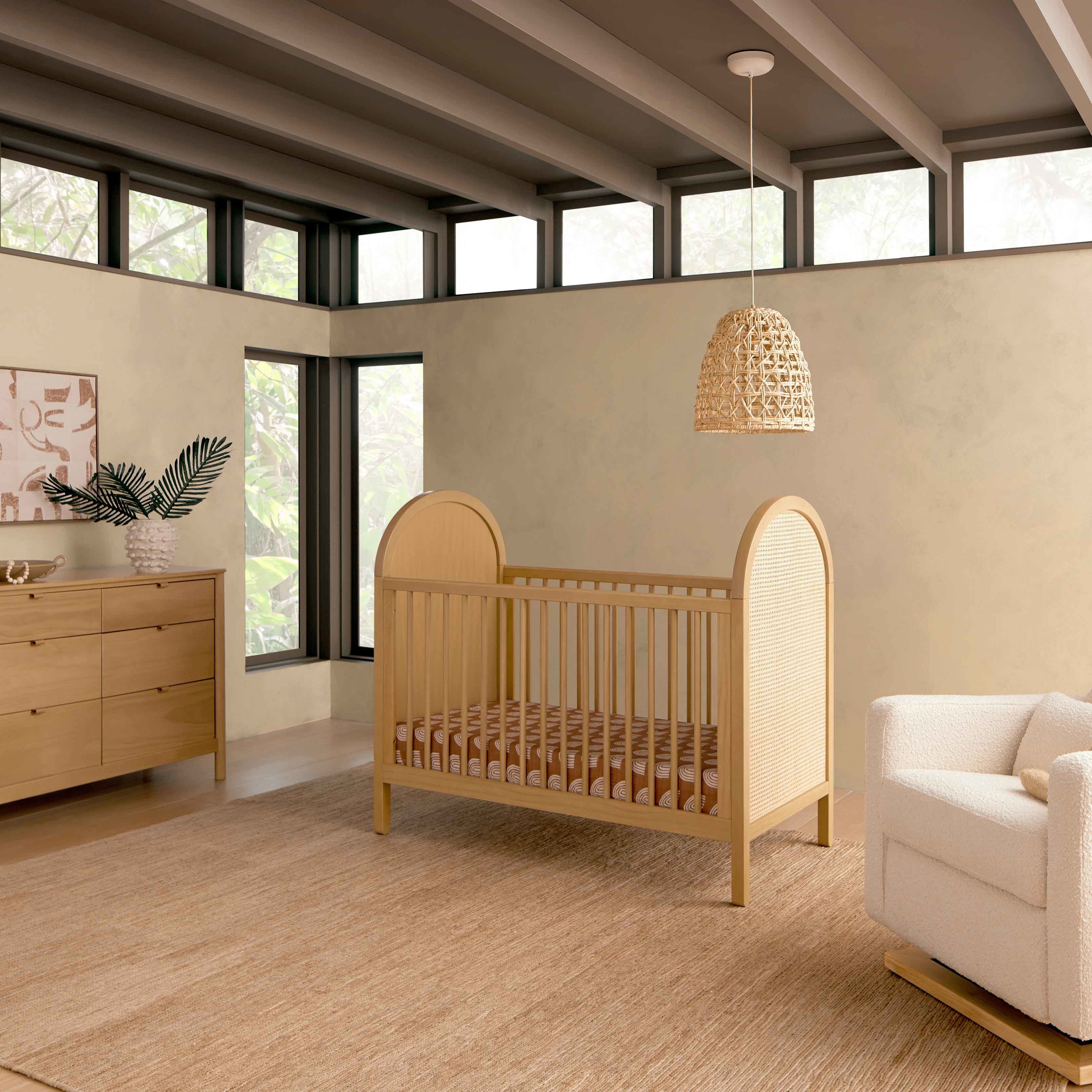 Babyletto Bondi Cane 3-in-1 Convertible Crib with Toddler Bed Conversion Kit | Lullabye Shop