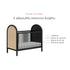 Babyletto Bondi Cane 3-in-1 Convertible Crib with Toddler Bed Conversion Kit | Lullabye Shop