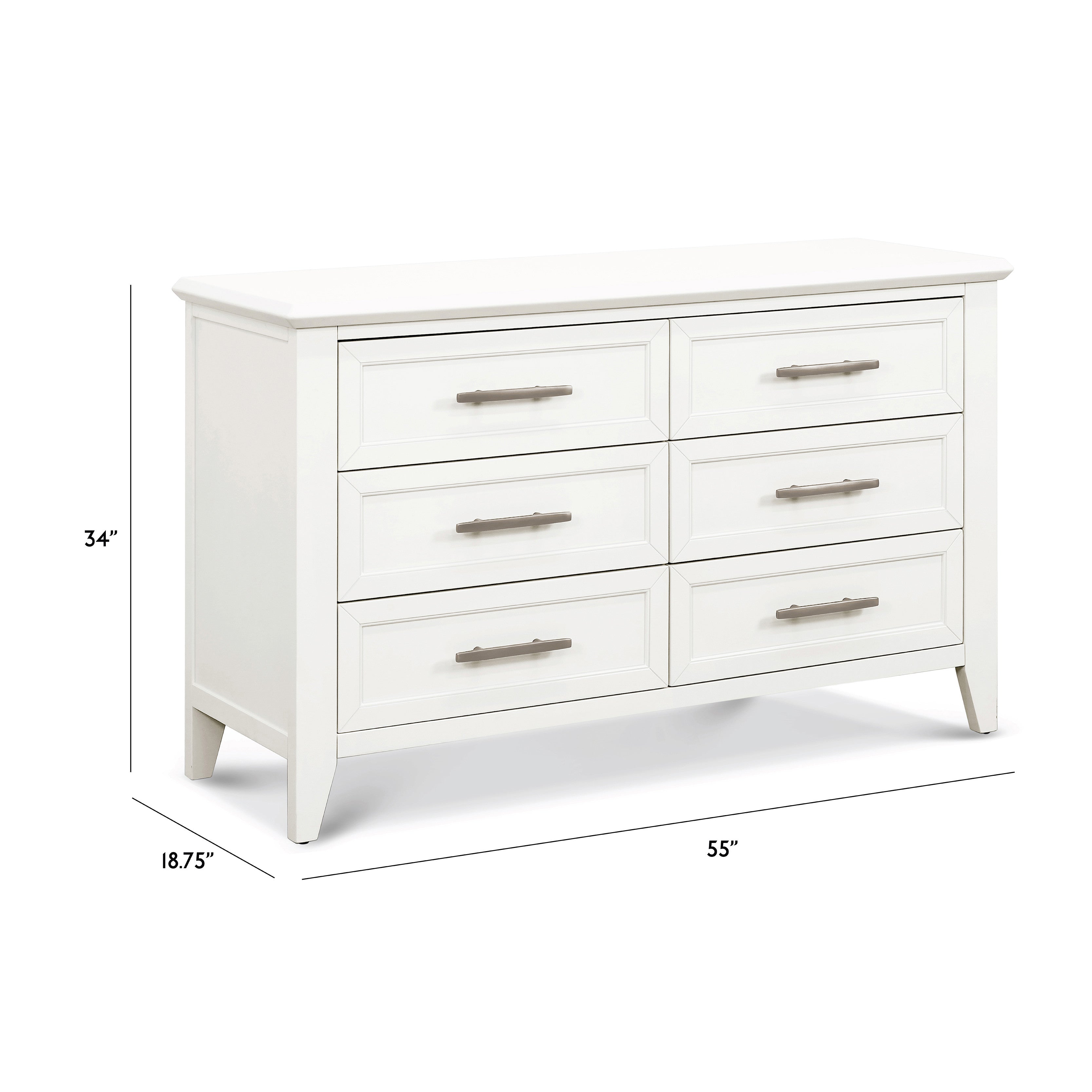 Monogram by Namesake Beckett 6-Drawer Double Dresser | Lullabye Shop