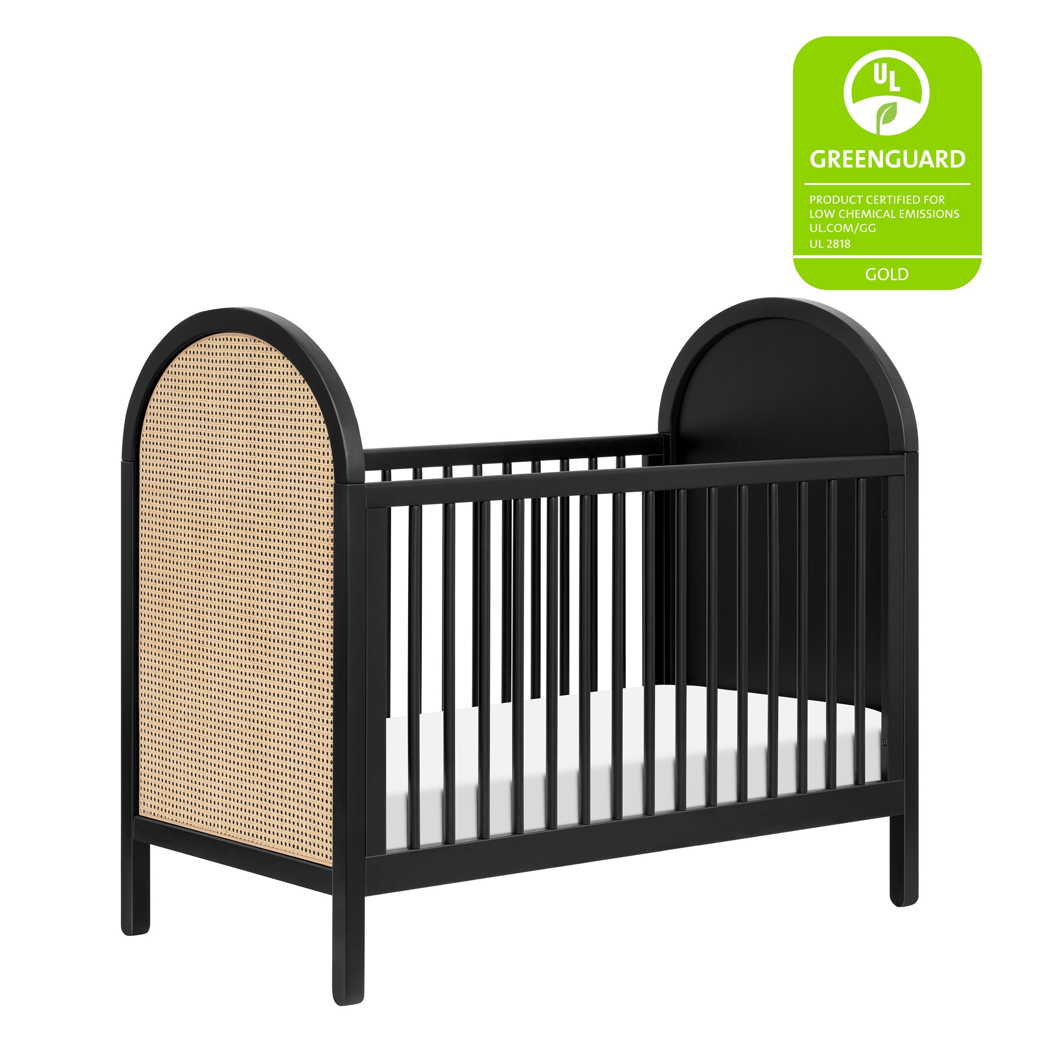 Babyletto Bondi Cane 3-in-1 Convertible Crib with Toddler Bed Conversion Kit | Lullabye Shop