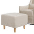 Babyletto Toco Swivel Glider and Ottoman in Eco-Performance Fabric | Water Repellent & Stain Resistant | Lullabye Shop