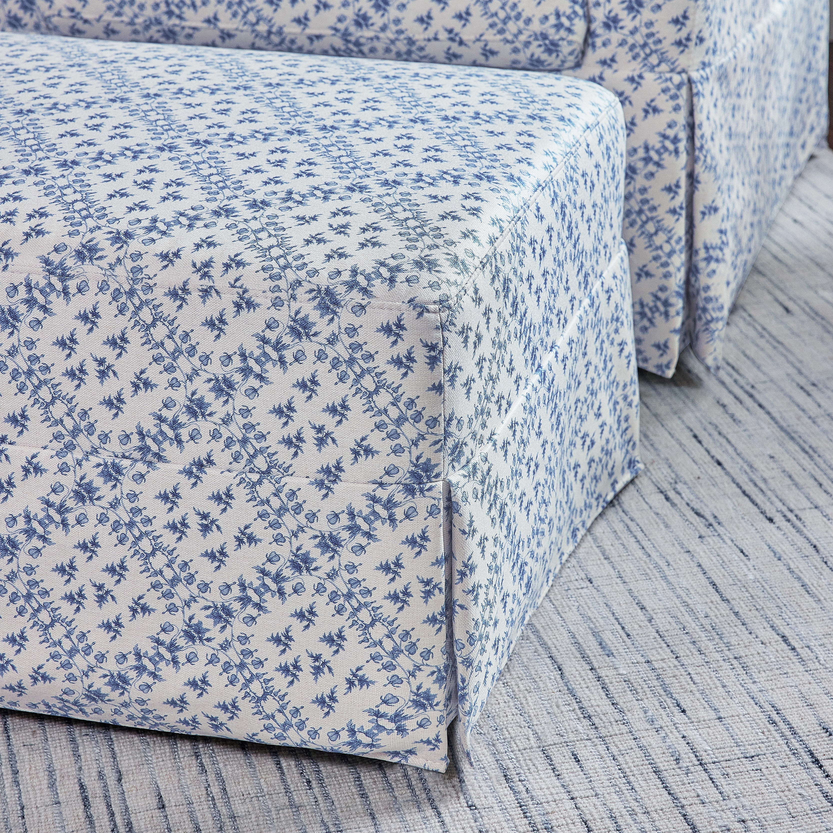 Sarah Flint x Namesake Crawford Gliding Ottoman in Eco-Performance Fabric | Water Repellent & Stain Resistant | Lullabye Shop