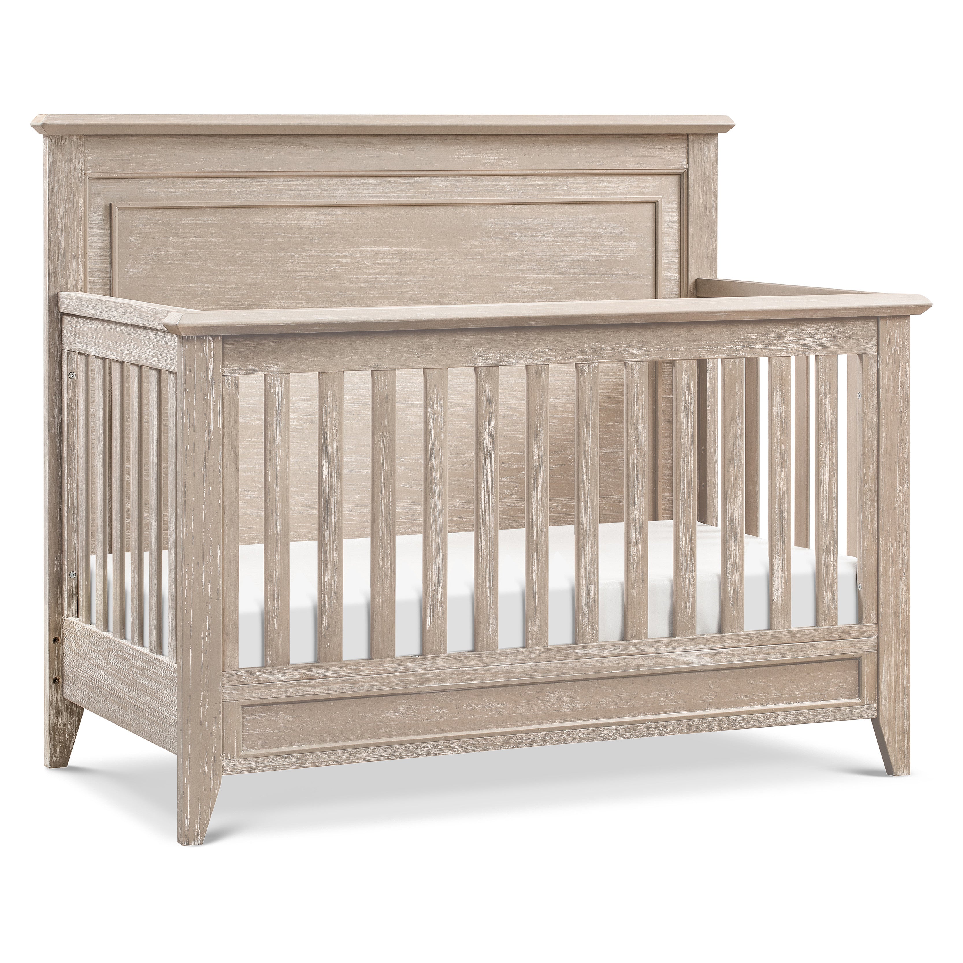 Monogram by Namesake Beckett Rustic 4-in-1  Convertible Flat Top Crib | Lullabye Shop