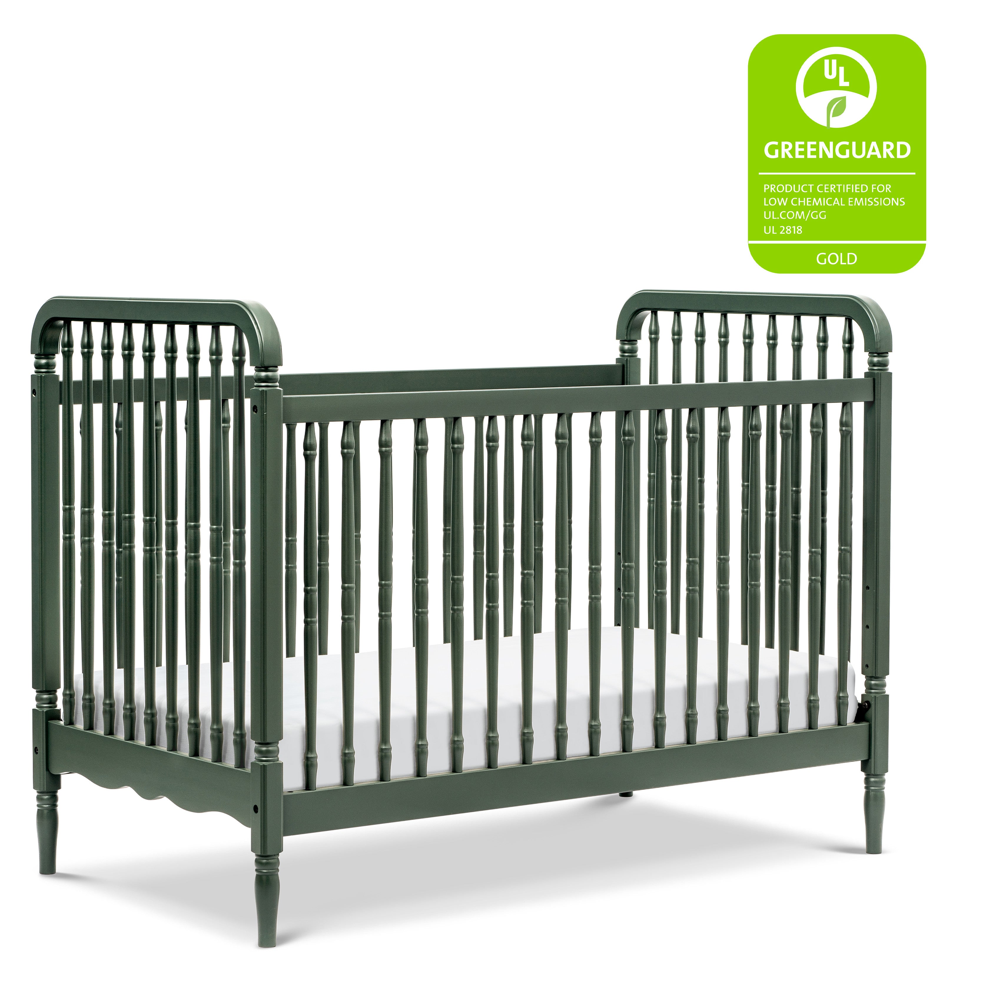 Namesake Liberty 3-in-1 Convertible Spindle Crib with Toddler Bed Conversion Kit | Lullabye Shop