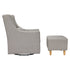 Babyletto Toco Swivel Glider and Ottoman in Eco-Performance Fabric | Water Repellent & Stain Resistant | Lullabye Shop
