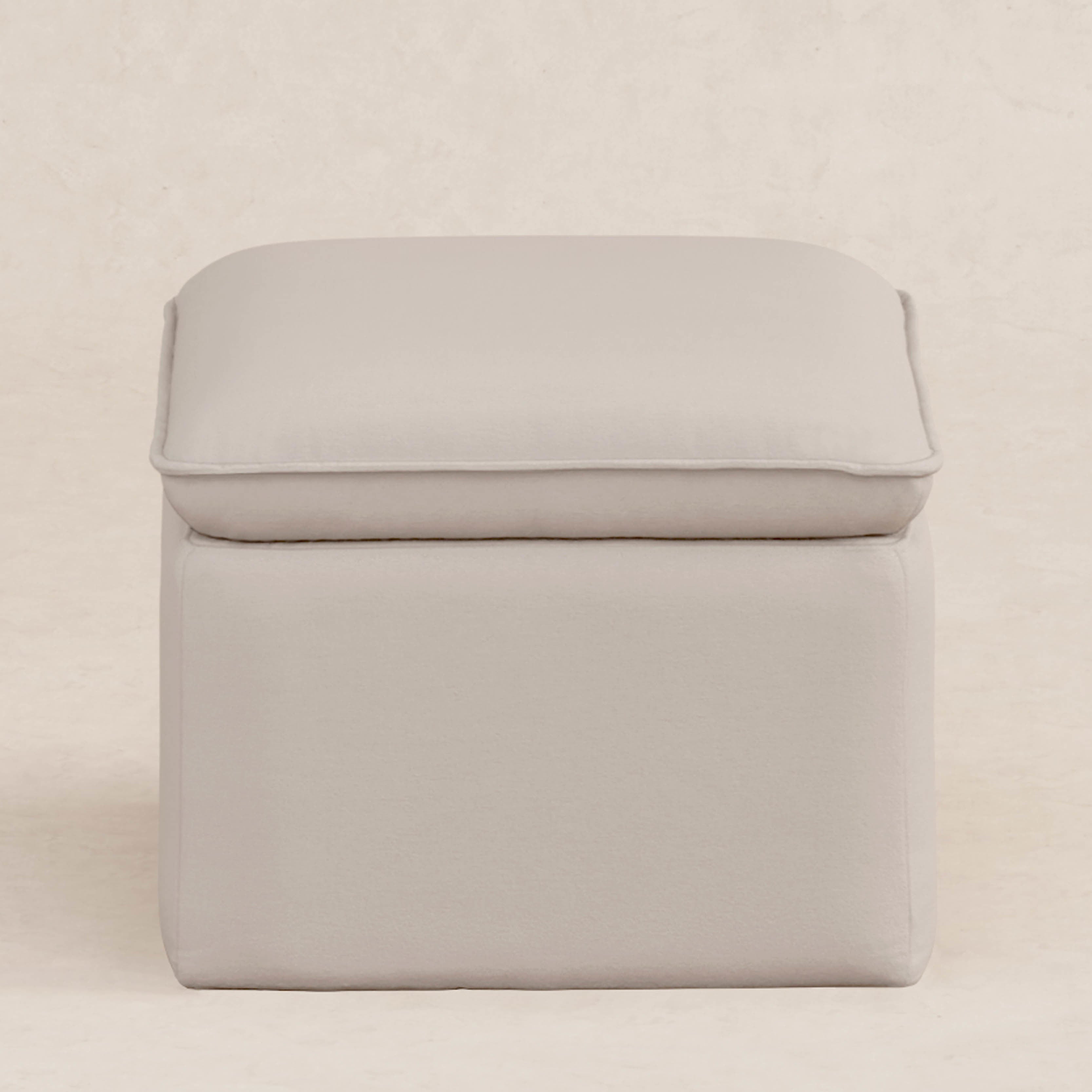 Babyletto Cali Storage Ottoman in Eco-Performance Fabric | Water Repellent & Stain Resistant | Lullabye Shop