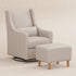 Babyletto Toco Swivel Glider and Ottoman in Eco-Performance Fabric | Water Repellent & Stain Resistant | Lullabye Shop