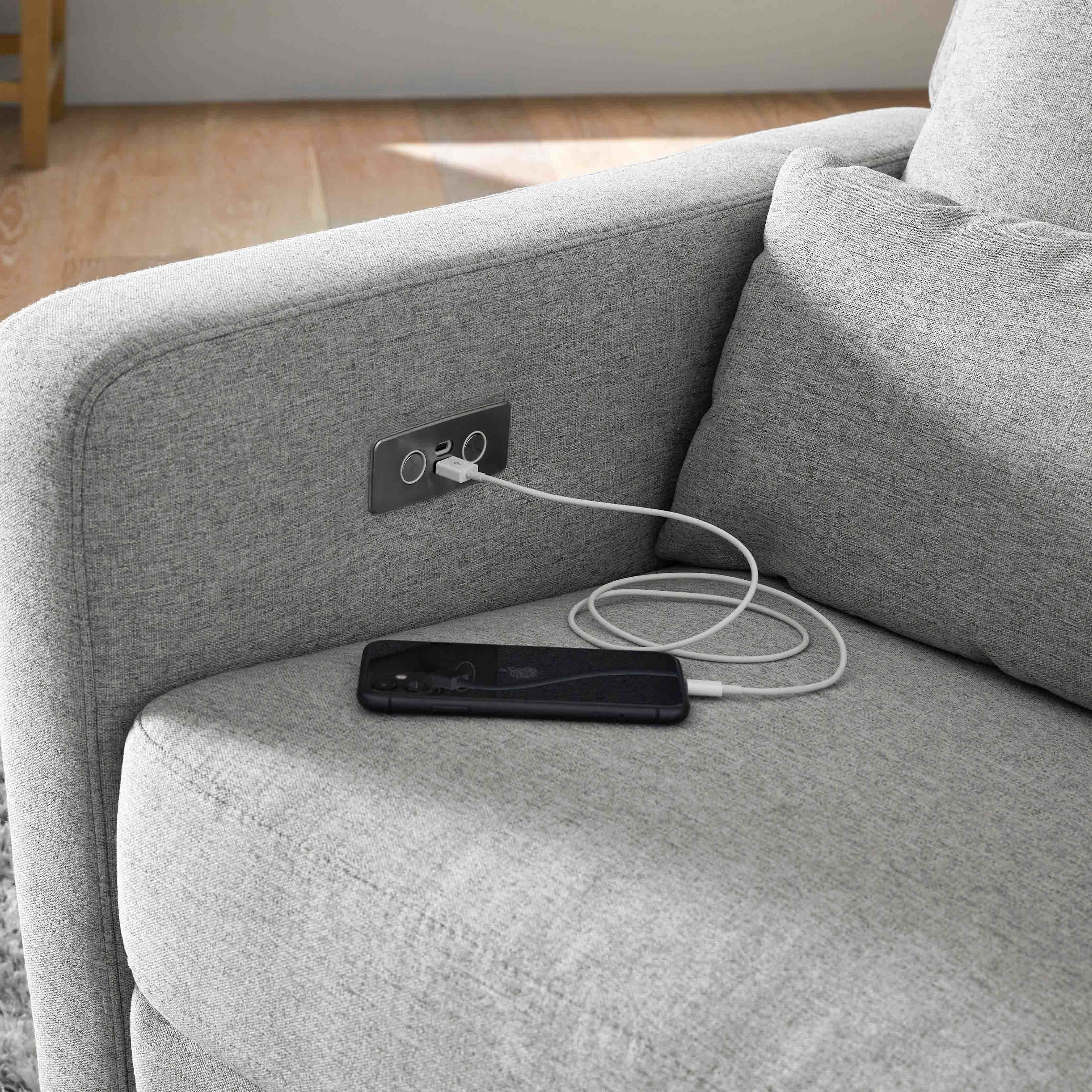 Babyletto Sigi Electronic Recliner and Glider with USB Port | Lullabye Shop