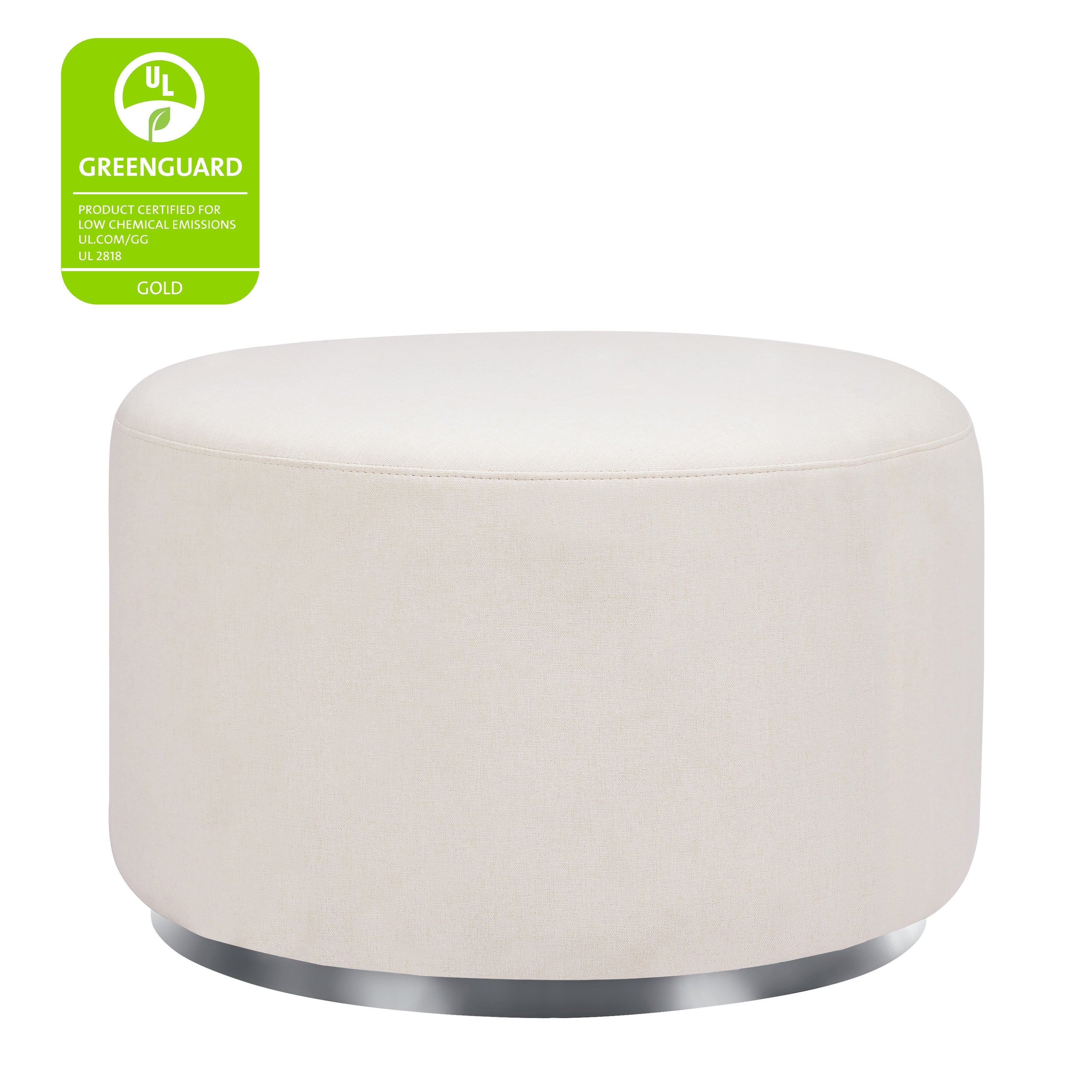 Babyletto Tuba Gliding Ottoman in Eco-Performance Fabric | Water Repellent & Stain Resistant | Lullabye Shop