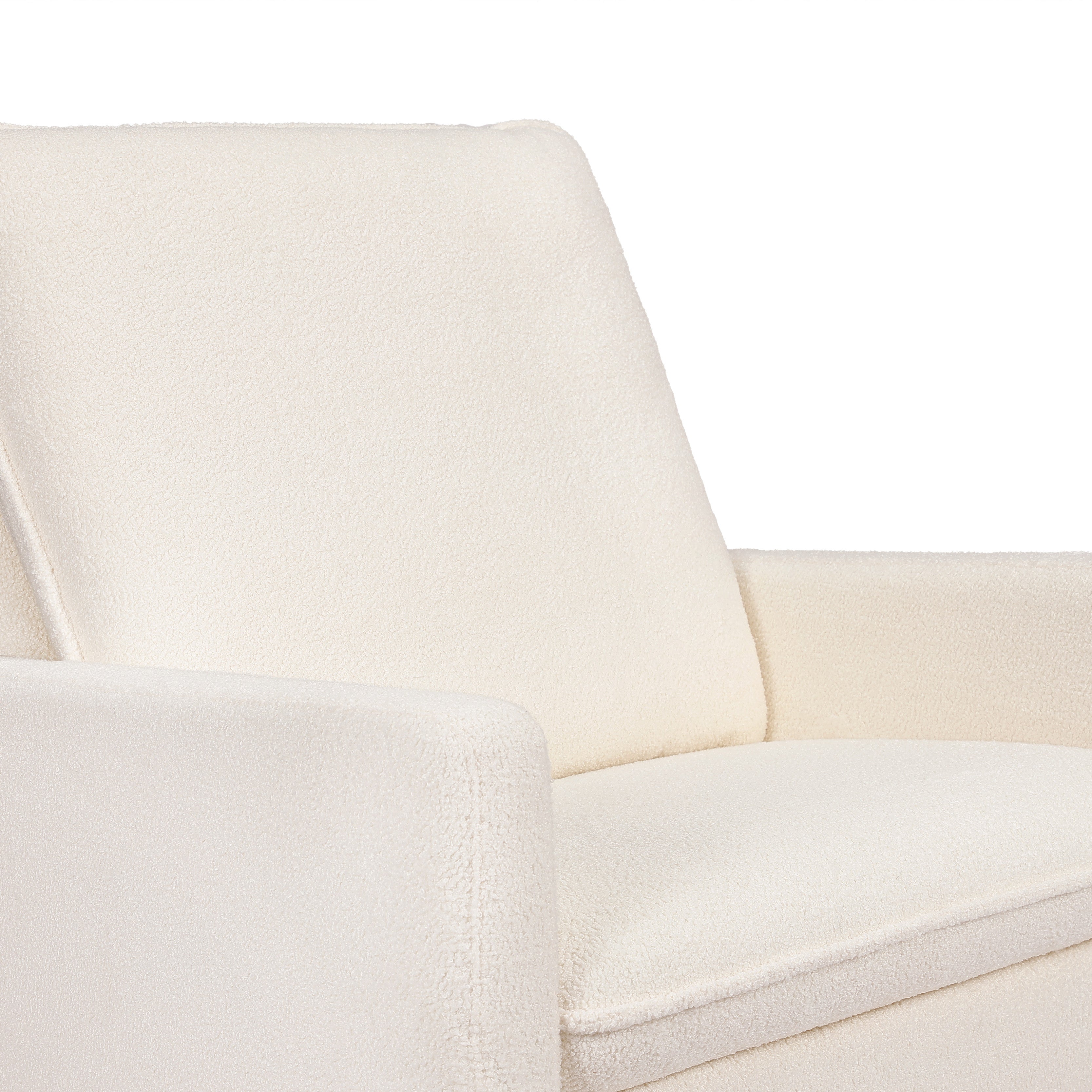 Babyletto Cali Pillowback Chair and a Half Glider in Fleece | Lullabye Shop