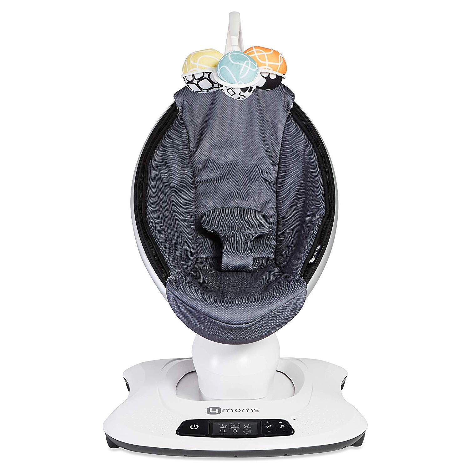 4moms MamaRoo Multi-Motion Baby Swing, Bluetooth Enabled with 5 Unique Motions, Black