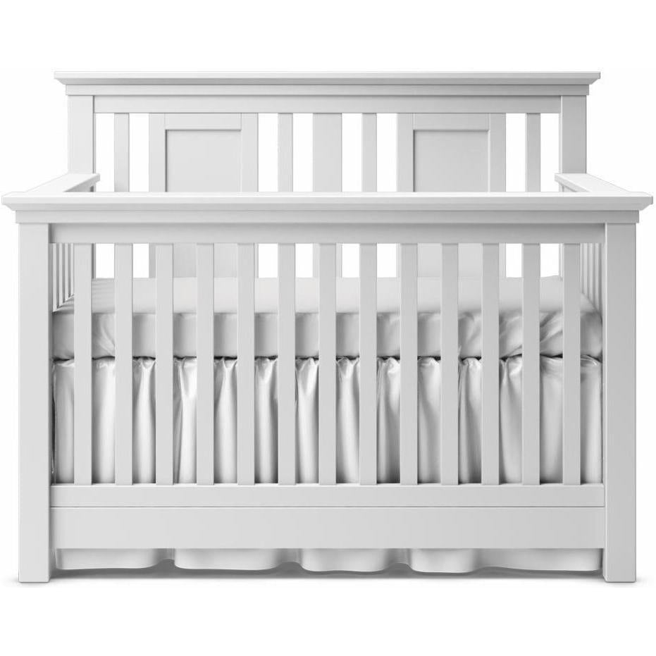 White crib solid discount back